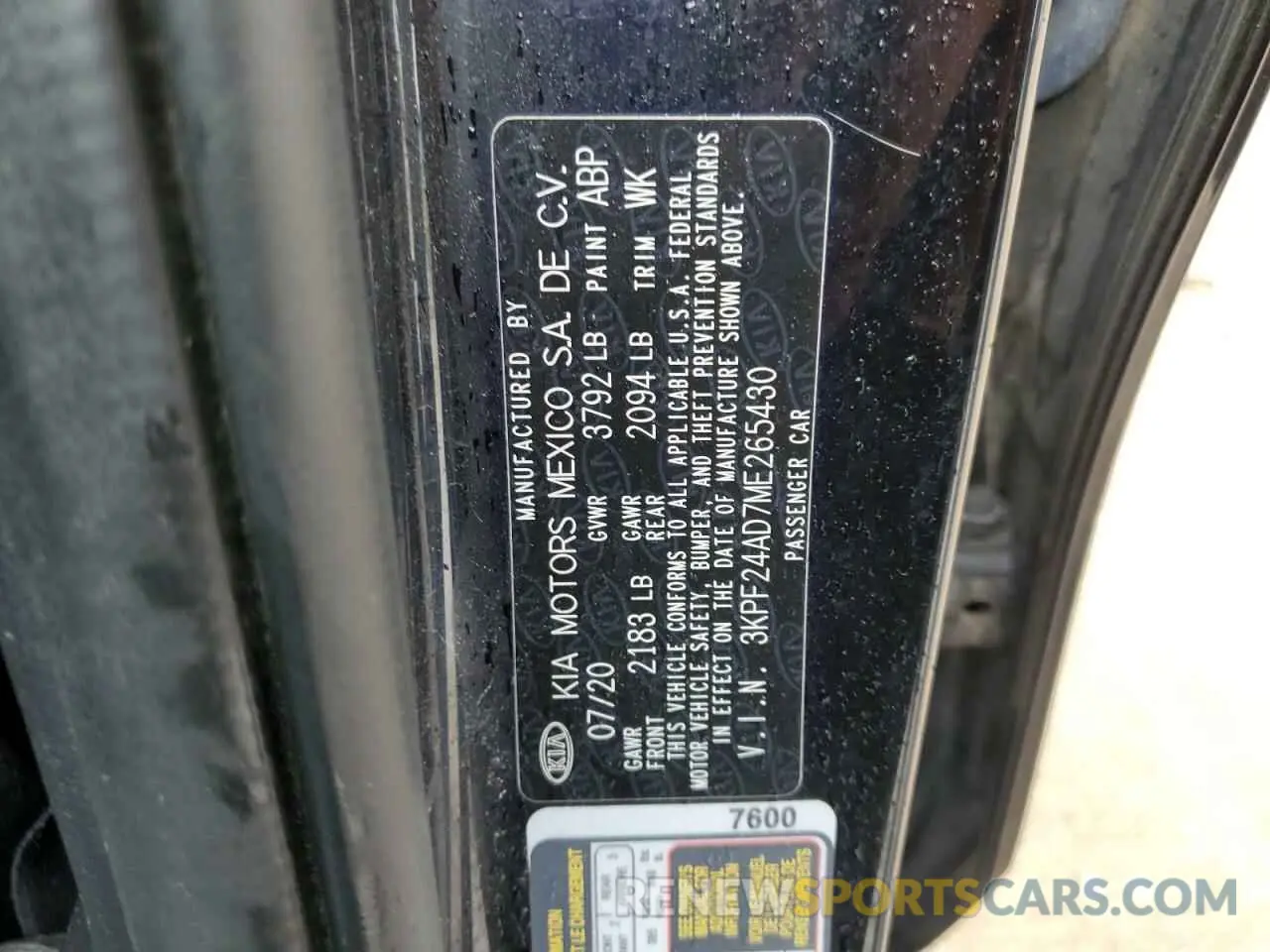 12 Фотография поврежденного автомобиля 3KPF24AD7ME265430 KIA FORTE 2021