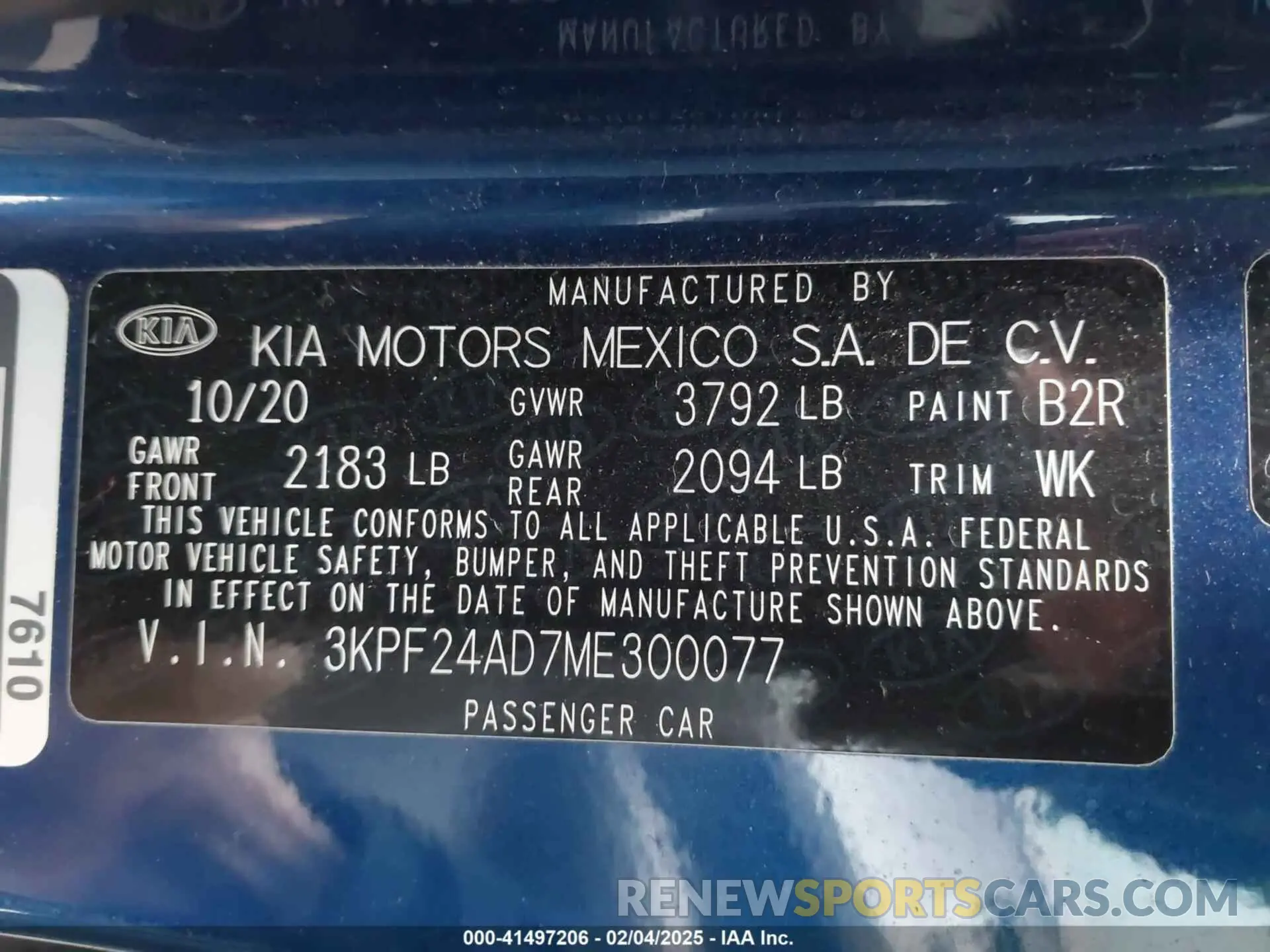 9 Photograph of a damaged car 3KPF24AD7ME300077 KIA FORTE 2021