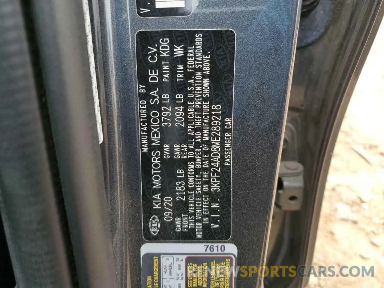 13 Фотография поврежденного автомобиля 3KPF24AD8ME289218 KIA FORTE 2021