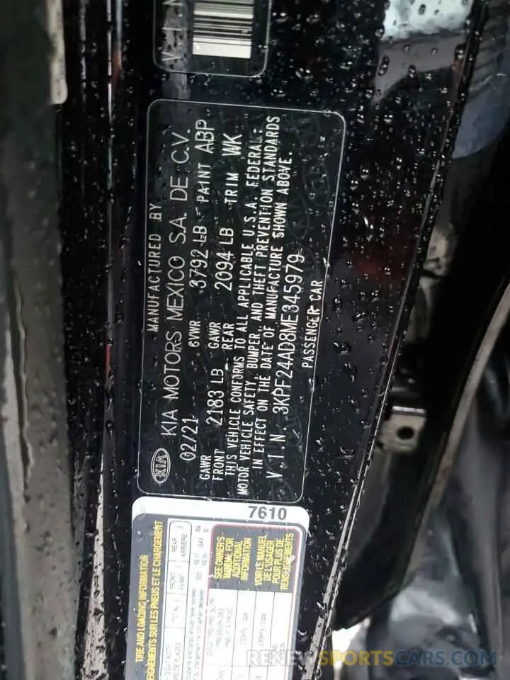 13 Photograph of a damaged car 3KPF24AD8ME345979 KIA FORTE 2021