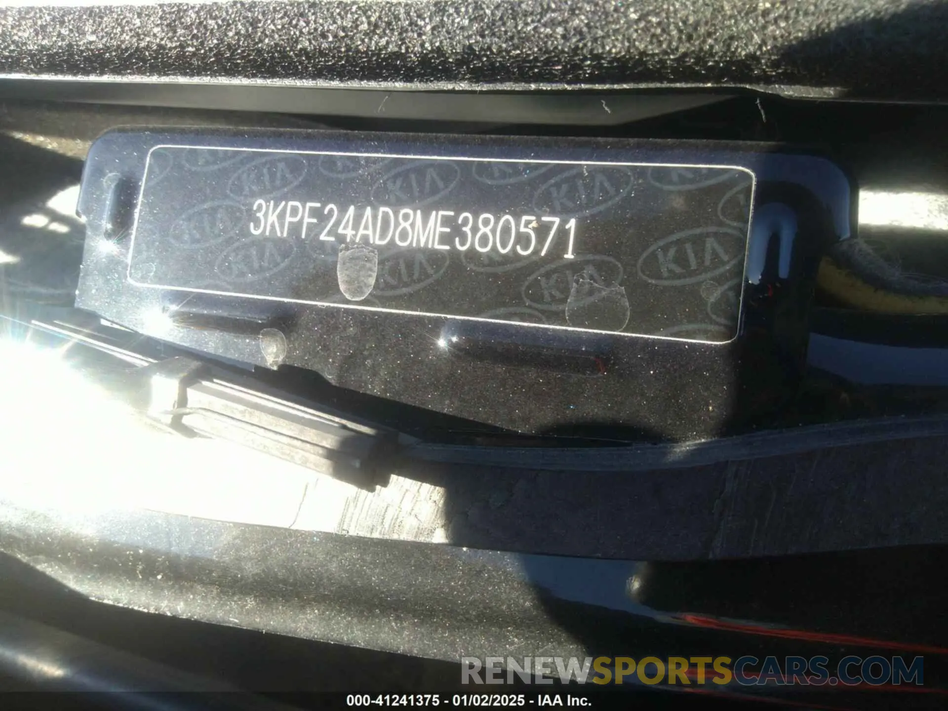 9 Фотография поврежденного автомобиля 3KPF24AD8ME380571 KIA FORTE 2021