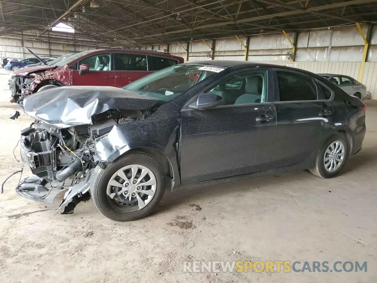 1 Photograph of a damaged car 3KPF24AD9ME320024 KIA FORTE 2021