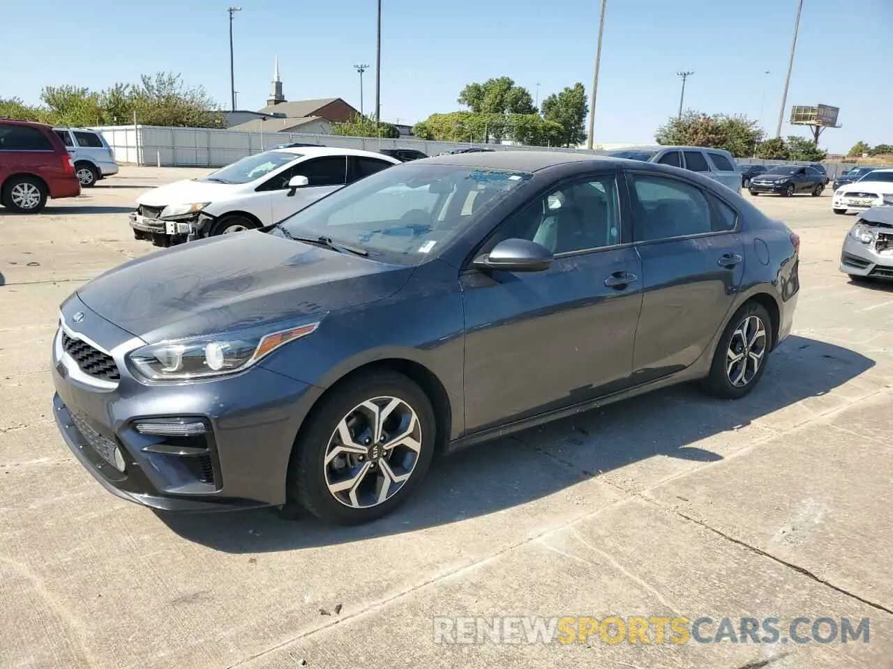 1 Photograph of a damaged car 3KPF24AD9ME329970 KIA FORTE 2021