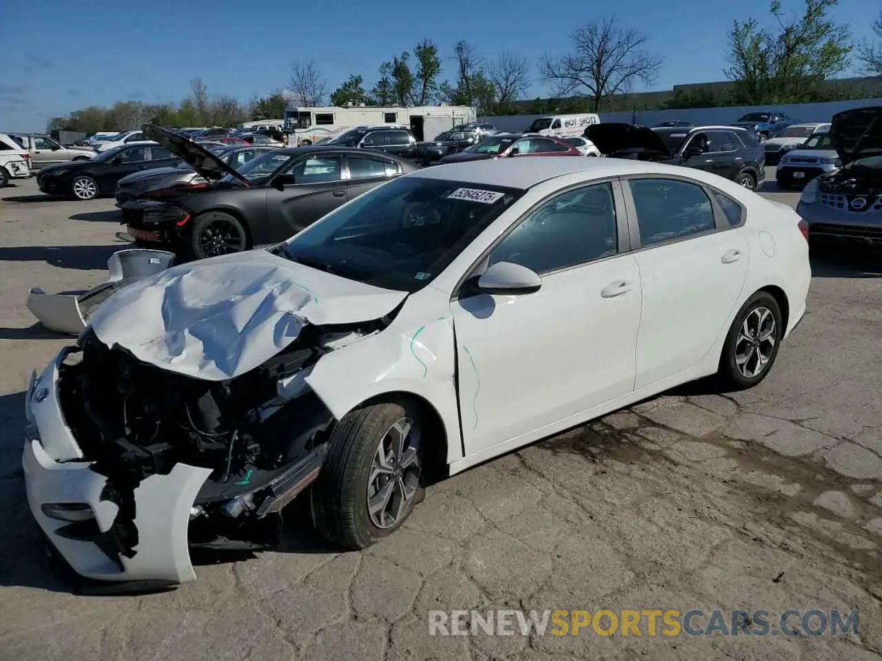 1 Photograph of a damaged car 3KPF24AD9ME353072 KIA FORTE 2021