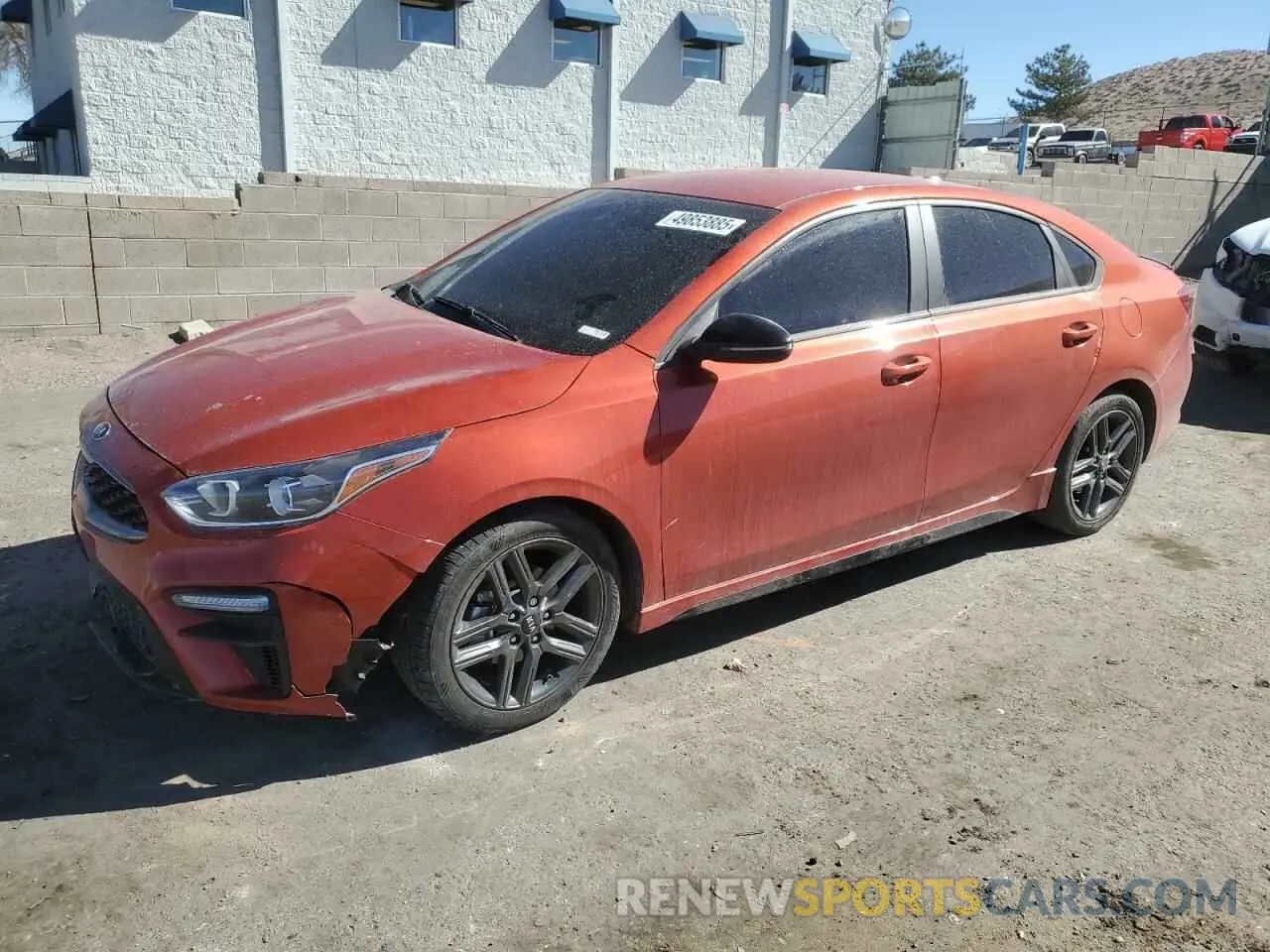 1 Photograph of a damaged car 3KPF34AD0ME320359 KIA FORTE 2021