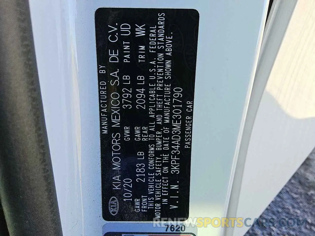 12 Photograph of a damaged car 3KPF34AD3ME301790 KIA FORTE 2021