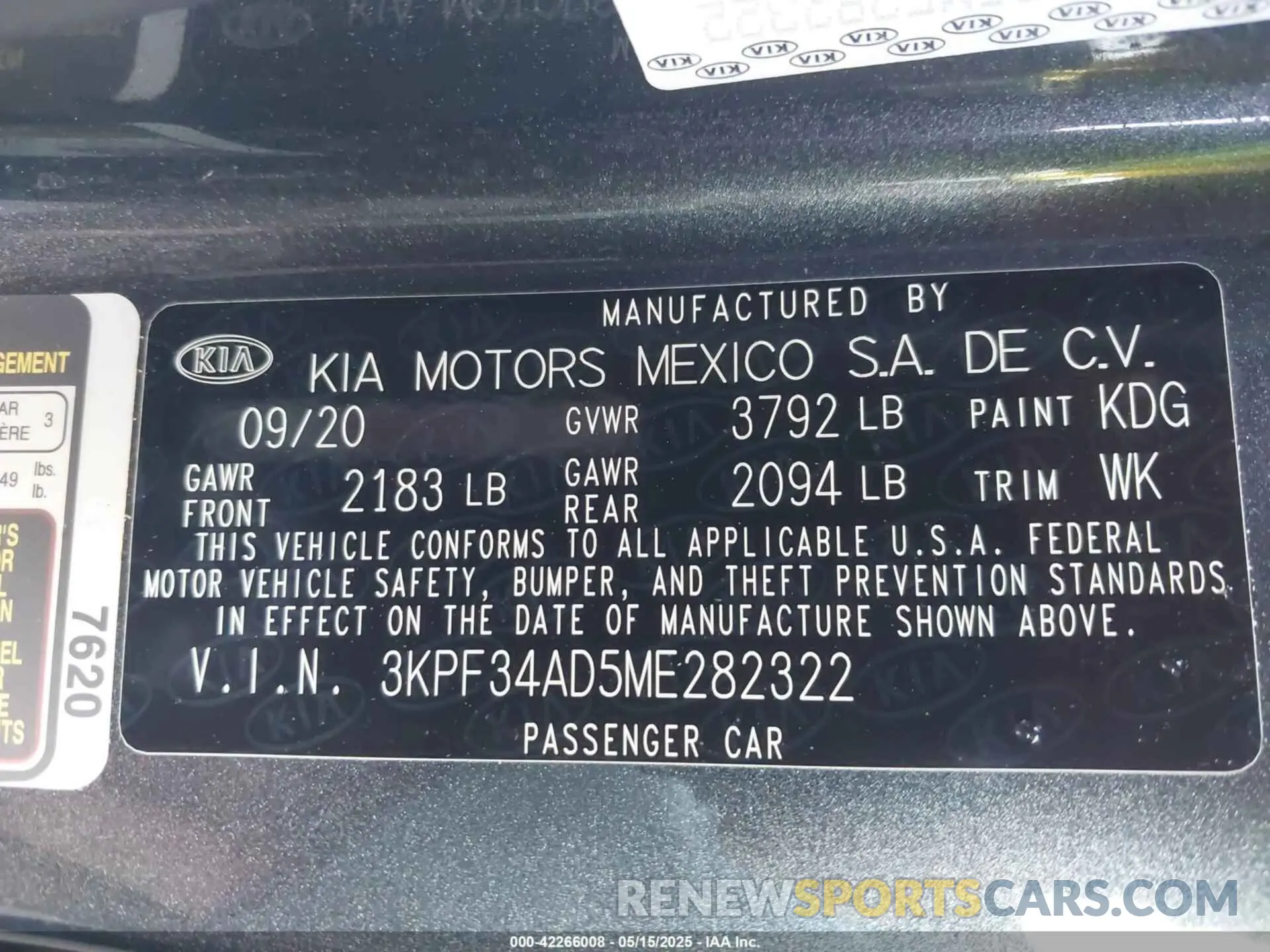 9 Photograph of a damaged car 3KPF34AD5ME282322 KIA FORTE 2021