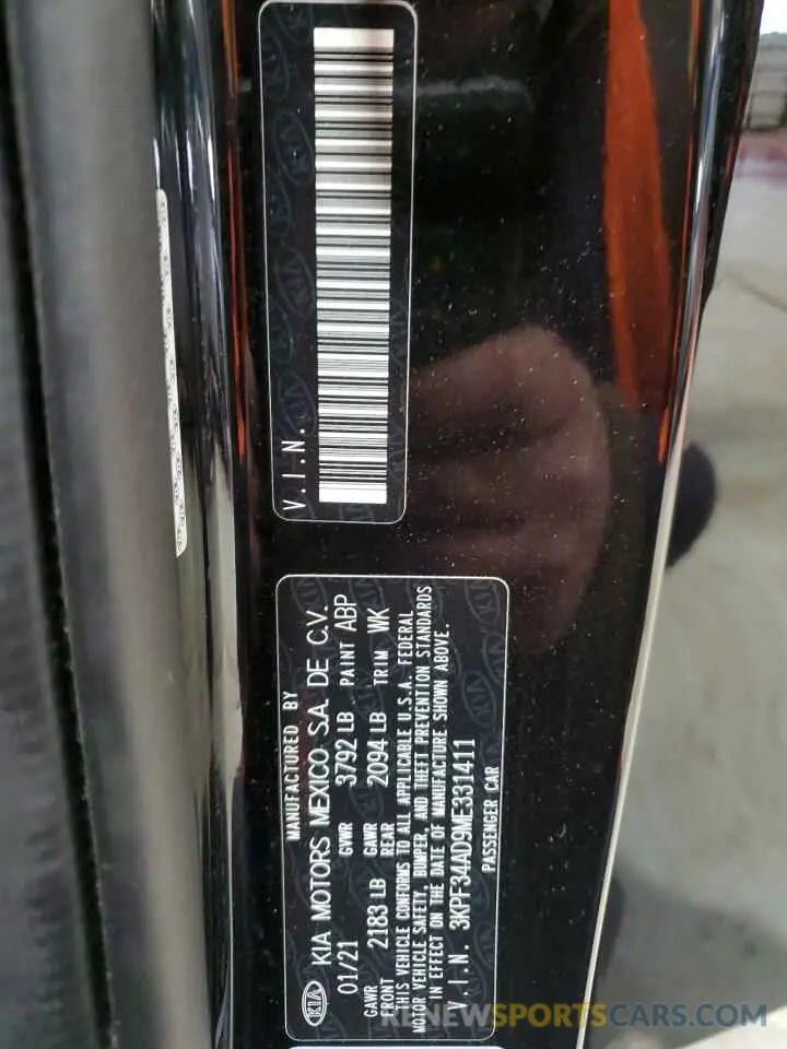 12 Фотография поврежденного автомобиля 3KPF34AD9ME331411 KIA FORTE 2021