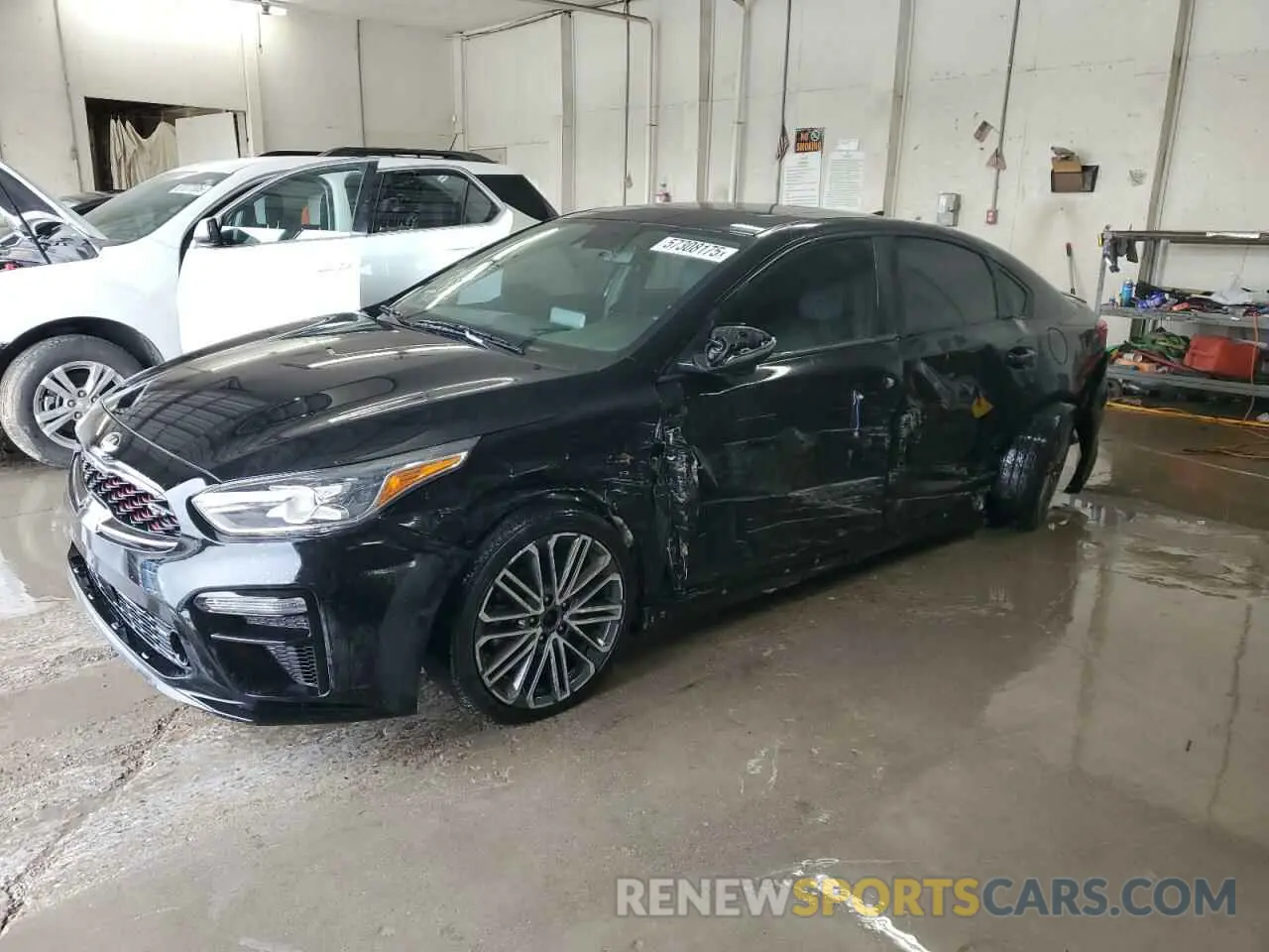 1 Photograph of a damaged car 3KPF44AC1ME409698 KIA FORTE 2021