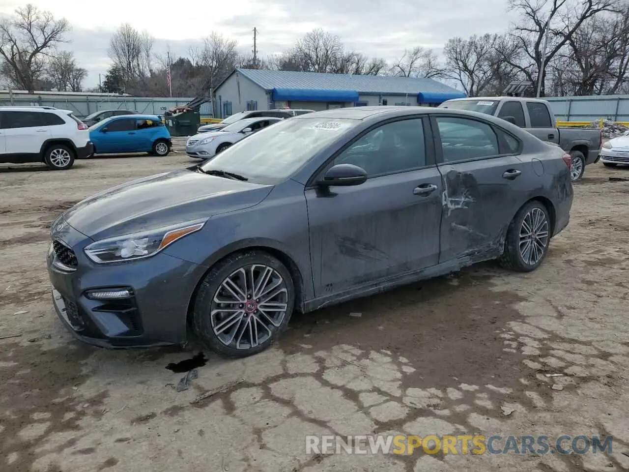 1 Photograph of a damaged car 3KPF44AC1ME411614 KIA FORTE 2021