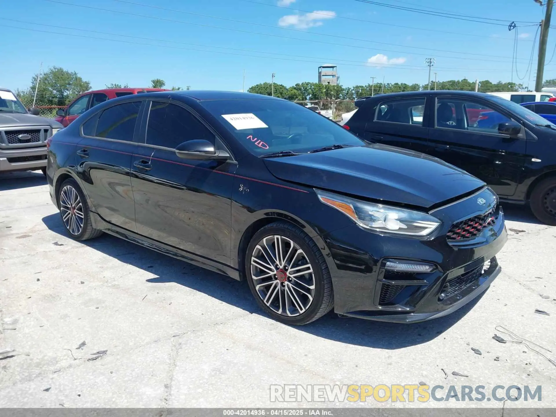 1 Photograph of a damaged car 3KPF44AC5ME334522 KIA FORTE 2021