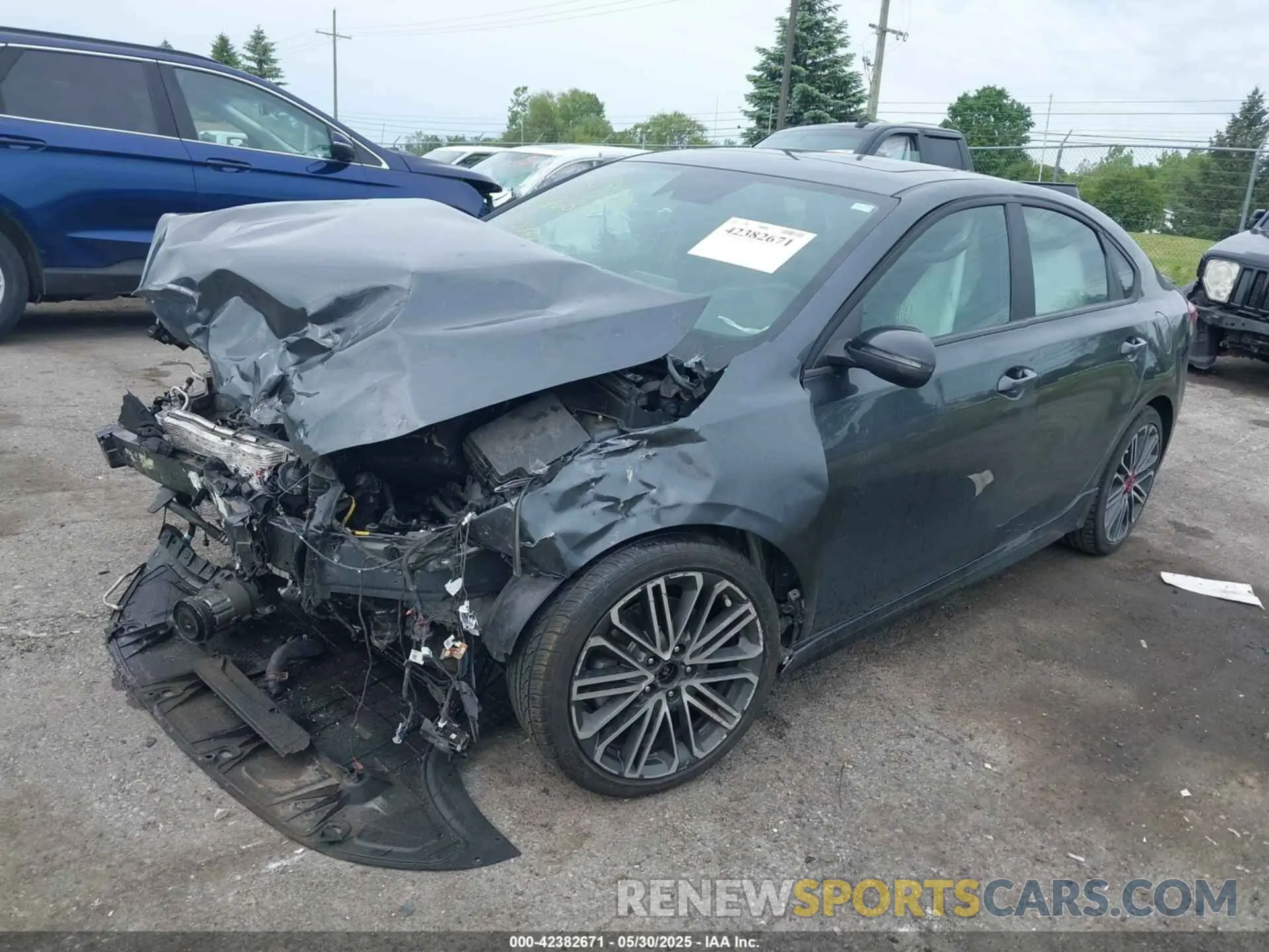 2 Photograph of a damaged car 3KPF44AC6ME417683 KIA FORTE 2021