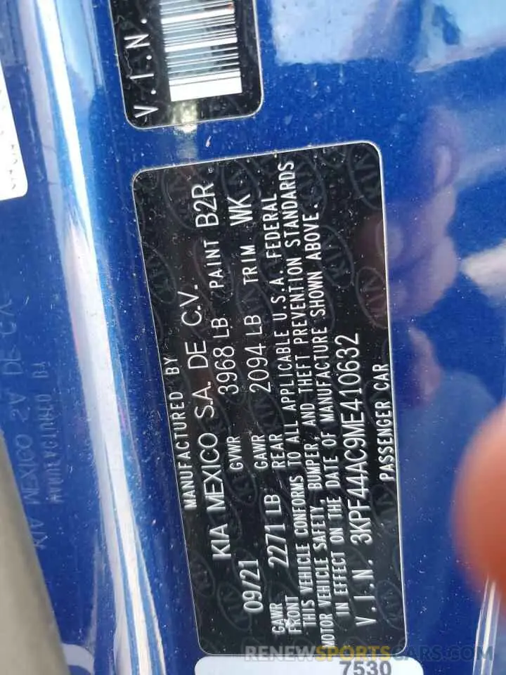 14 Фотография поврежденного автомобиля 3KPF44AC9ME410632 KIA FORTE 2021
