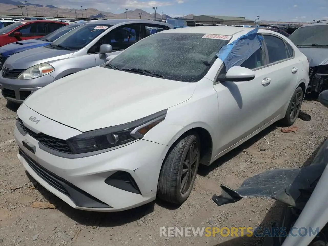 1 Photograph of a damaged car 3KPF24AD0NE431059 KIA FORTE 2022