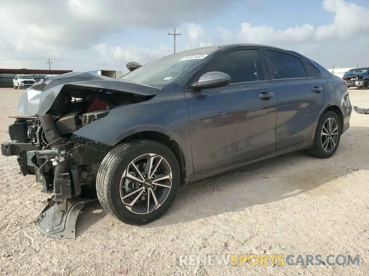 1 Photograph of a damaged car 3KPF24AD0NE450436 KIA FORTE 2022