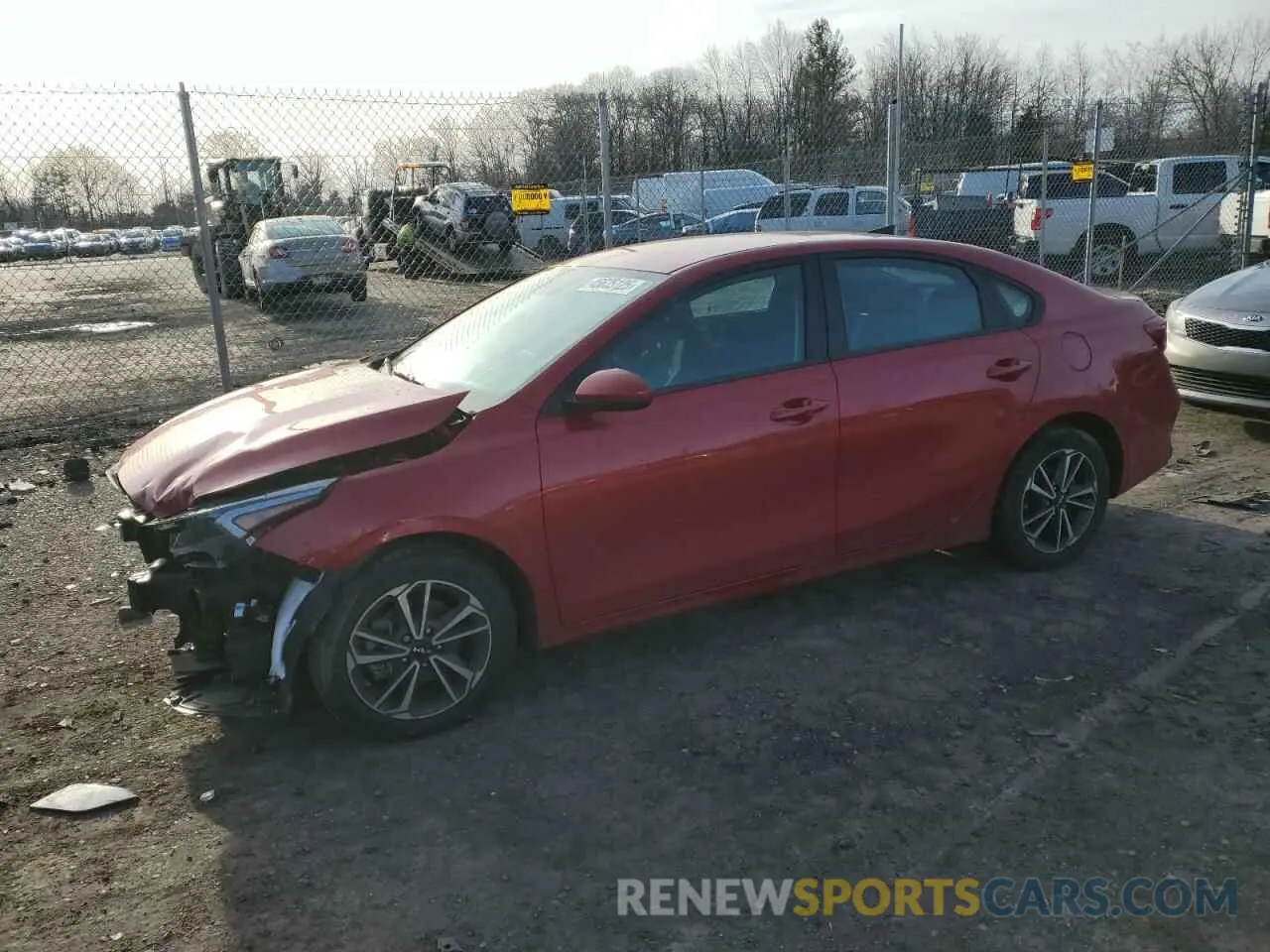 1 Photograph of a damaged car 3KPF24AD0NE496039 KIA FORTE 2022