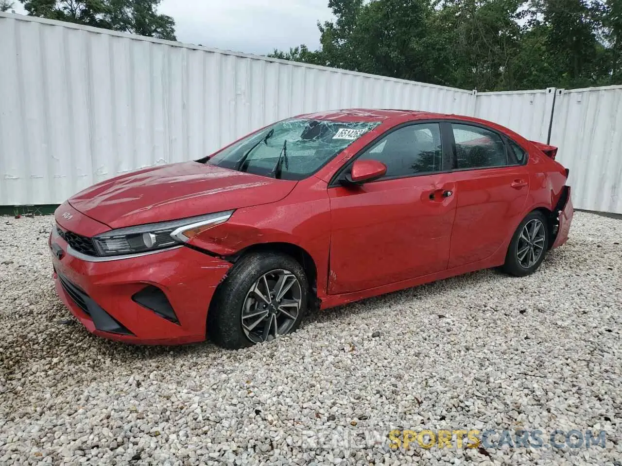 1 Photograph of a damaged car 3KPF24AD3NE447109 KIA FORTE 2022