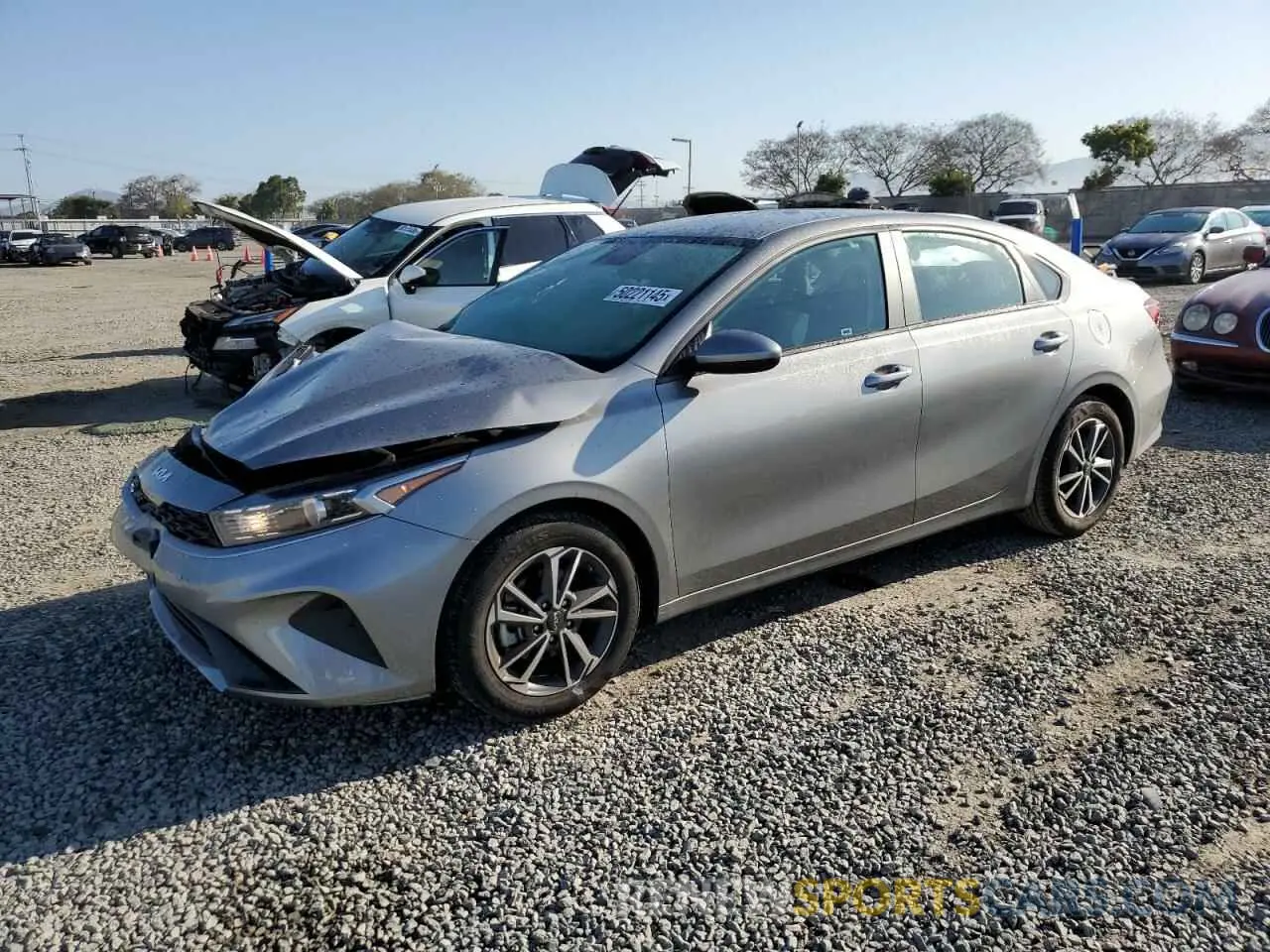 1 Photograph of a damaged car 3KPF24AD6NE454801 KIA FORTE 2022