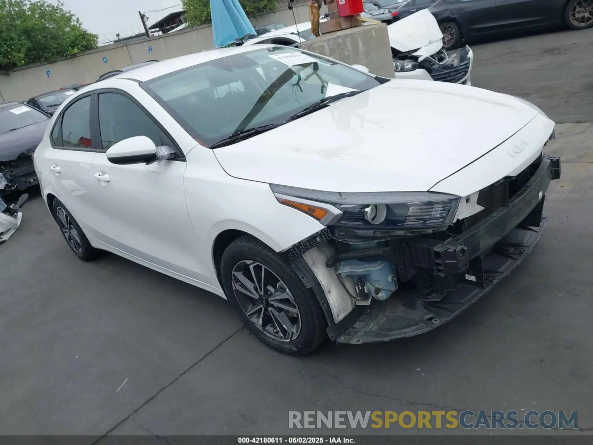 1 Photograph of a damaged car 3KPF24AD7NE487564 KIA FORTE 2022