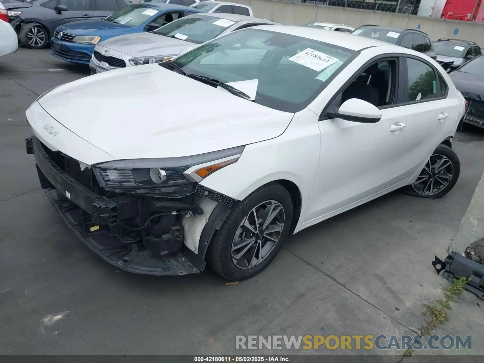 2 Photograph of a damaged car 3KPF24AD7NE487564 KIA FORTE 2022