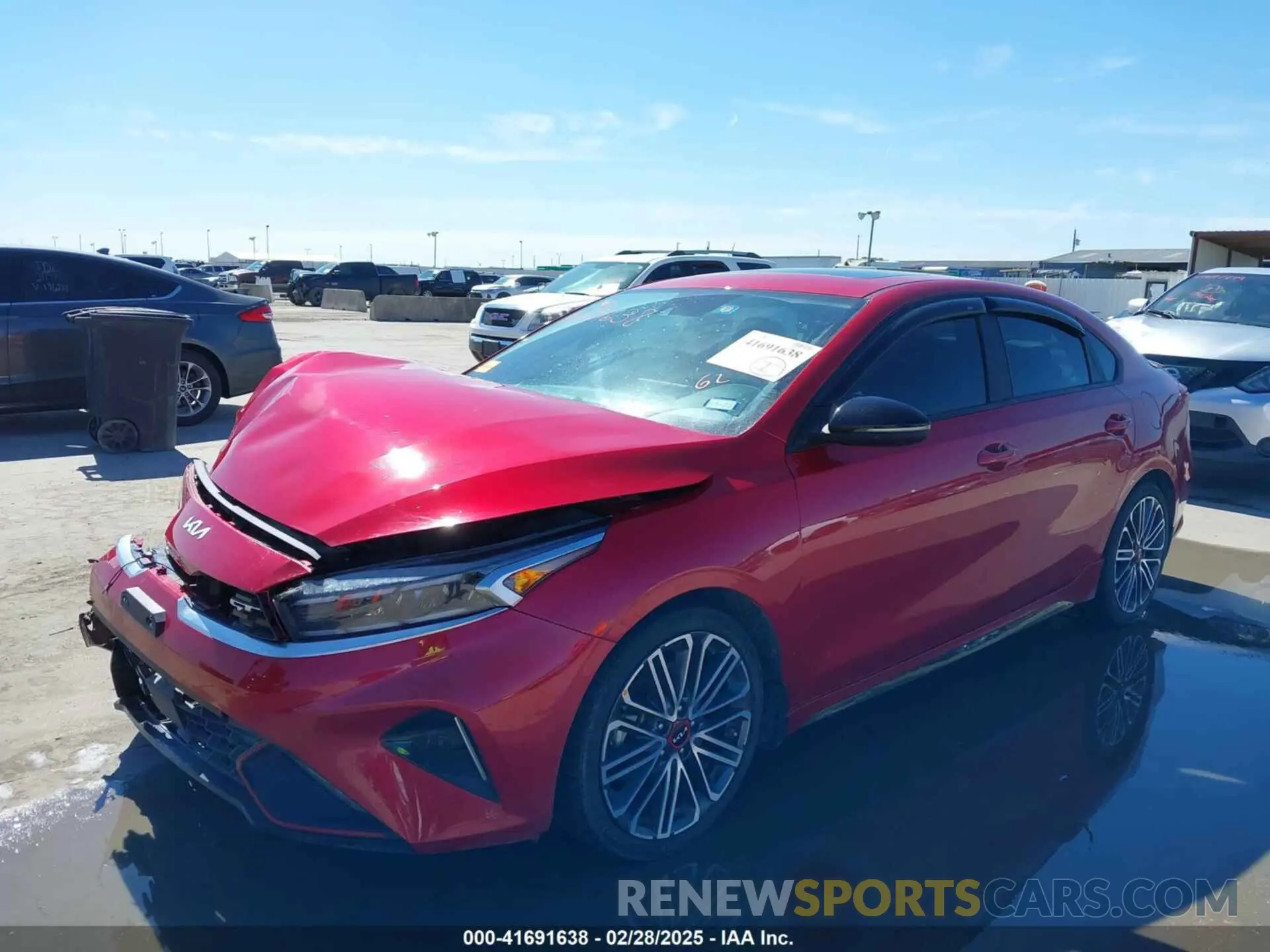2 Photograph of a damaged car 3KPF44AC2NE485559 KIA FORTE 2022