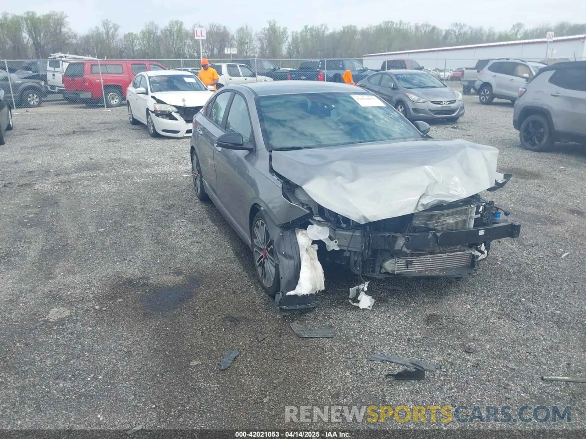 1 Photograph of a damaged car 3KPF44ACXNE420099 KIA FORTE 2022