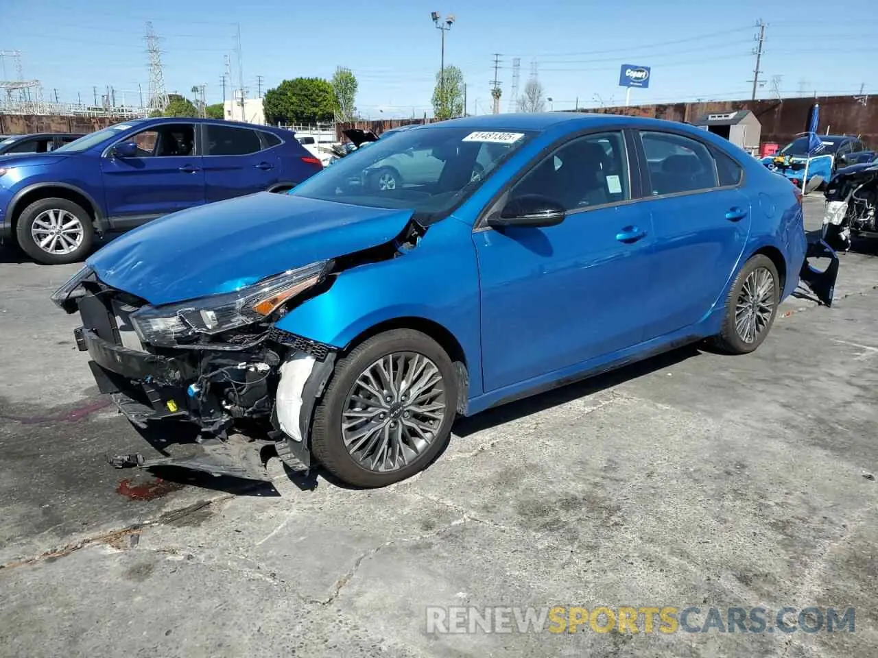 2 Photograph of a damaged car 3KPF54AD0NE433224 KIA FORTE 2022