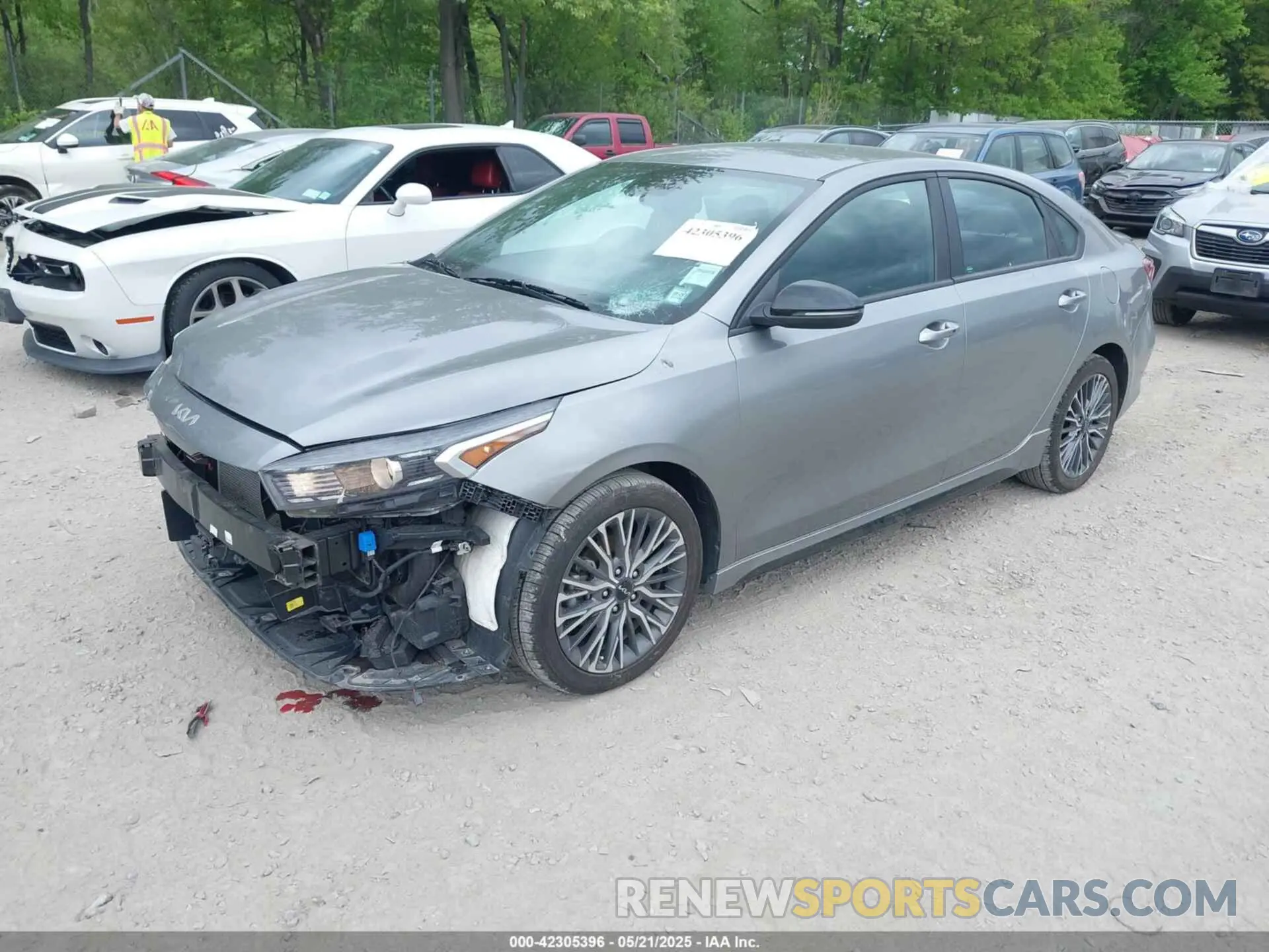 2 Photograph of a damaged car 3KPF54AD0NE486182 KIA FORTE 2022
