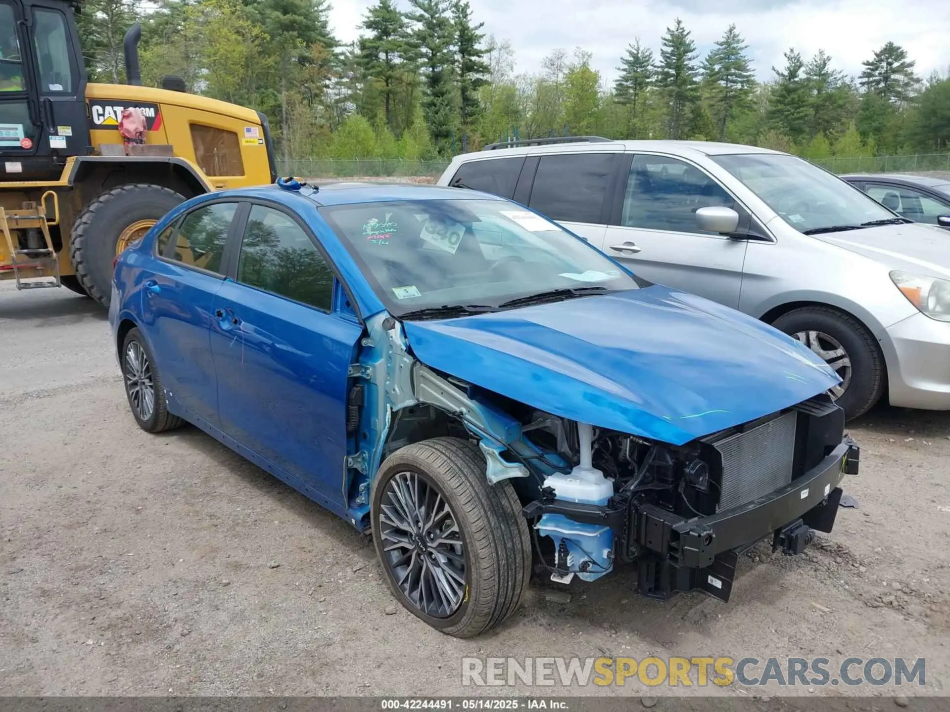 1 Photograph of a damaged car 3KPF54AD1NE477930 KIA FORTE 2022