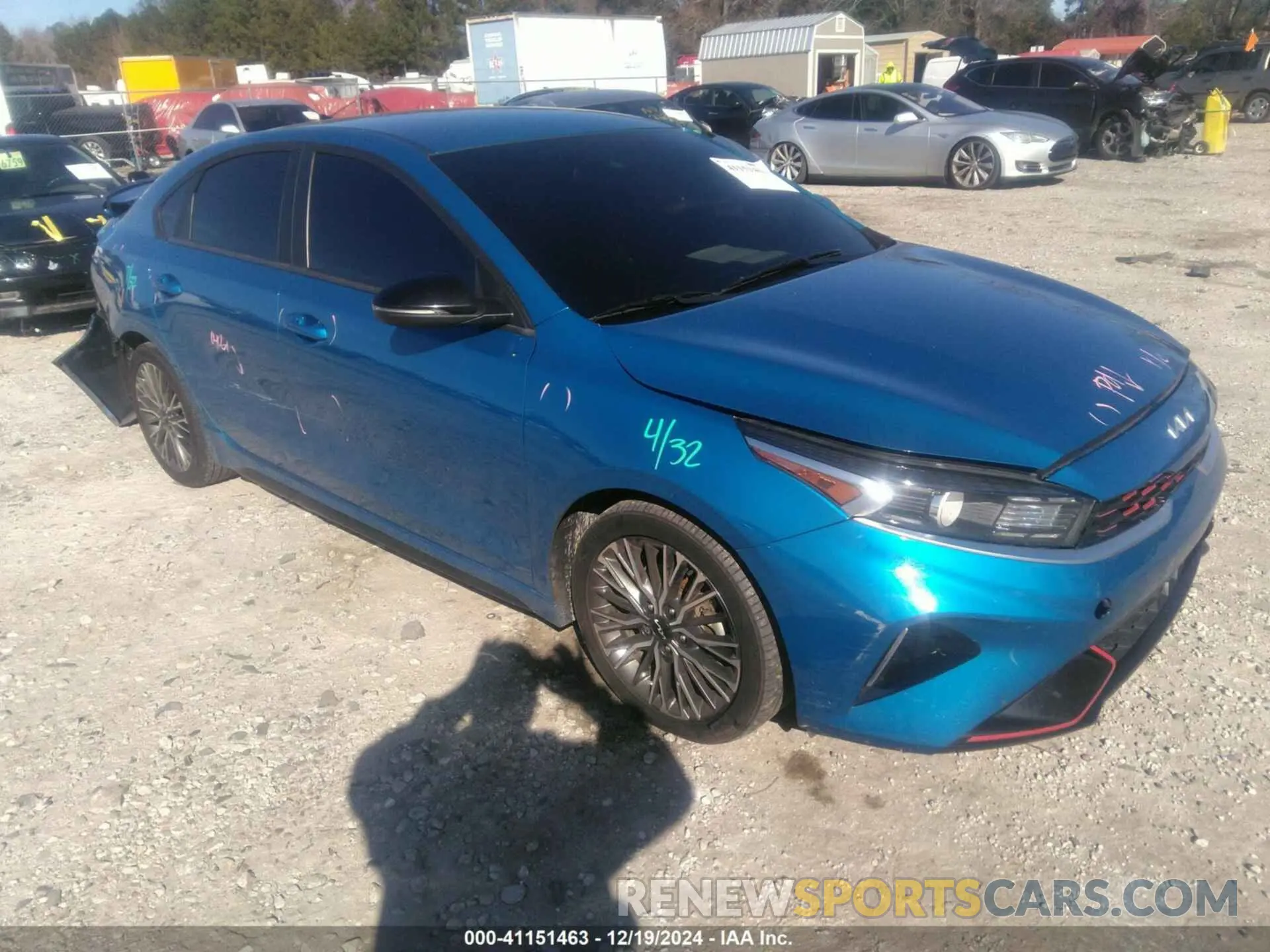 1 Photograph of a damaged car 3KPF54AD2NE428400 KIA FORTE 2022