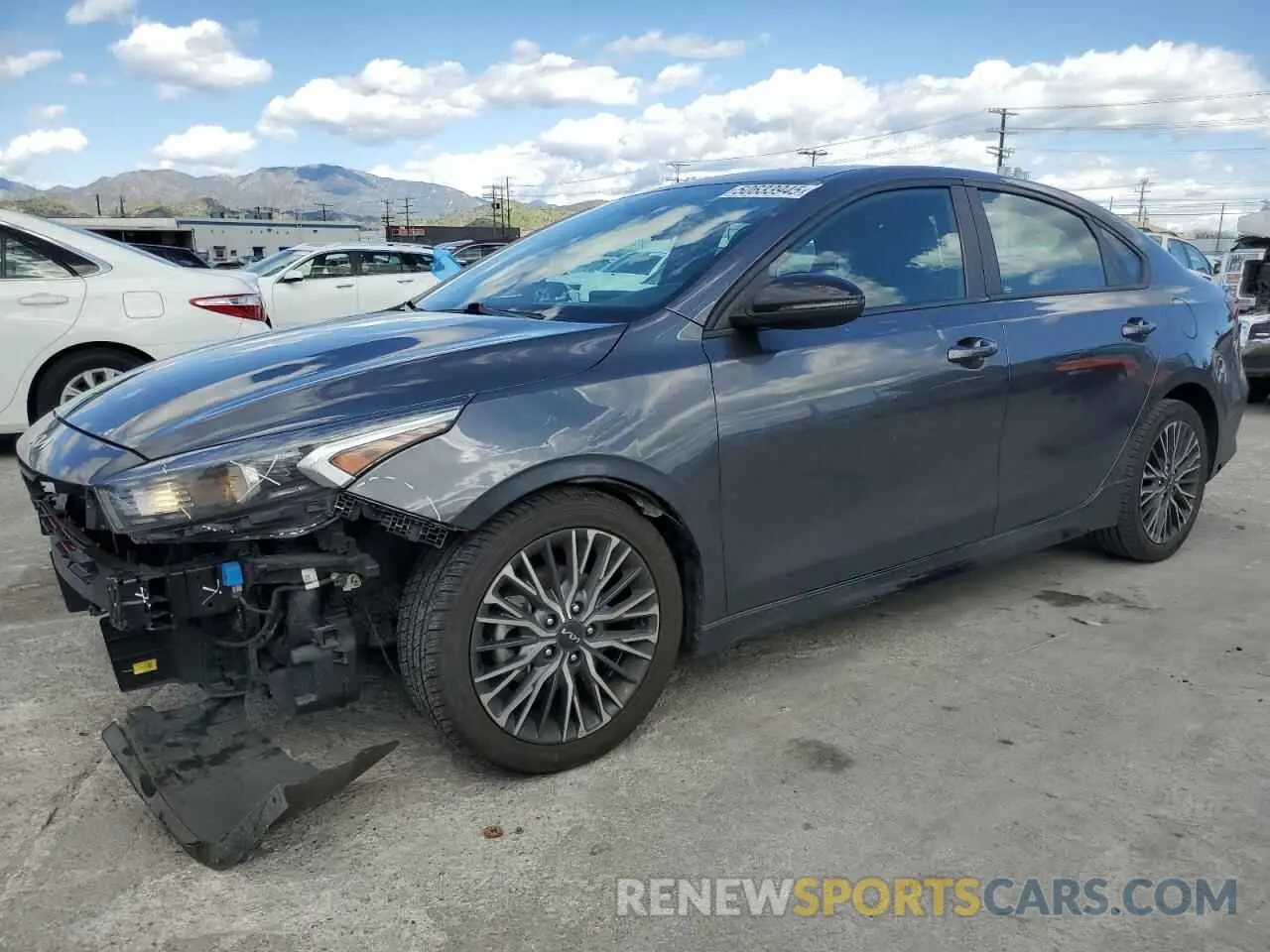 1 Photograph of a damaged car 3KPF54AD5NE490597 KIA FORTE 2022