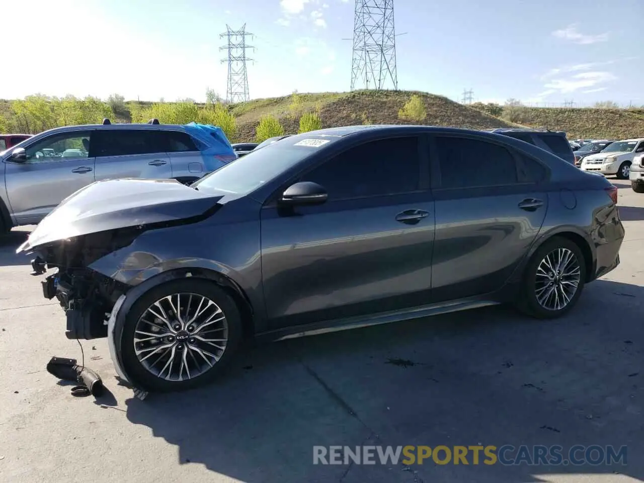 1 Photograph of a damaged car 3KPF54AD7NE468889 KIA FORTE 2022