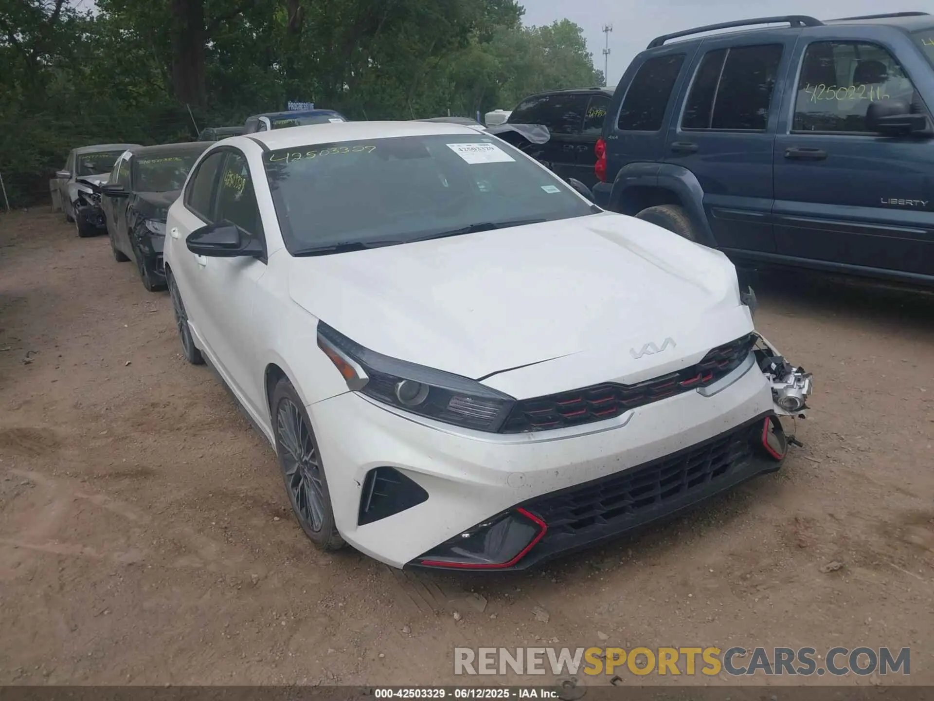 1 Photograph of a damaged car 3KPF54ADXNE430427 KIA FORTE 2022