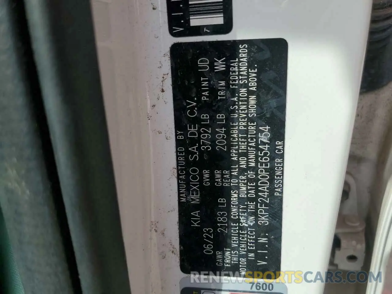 12 Фотография поврежденного автомобиля 3KPF24AD0PE654754 KIA FORTE 2023