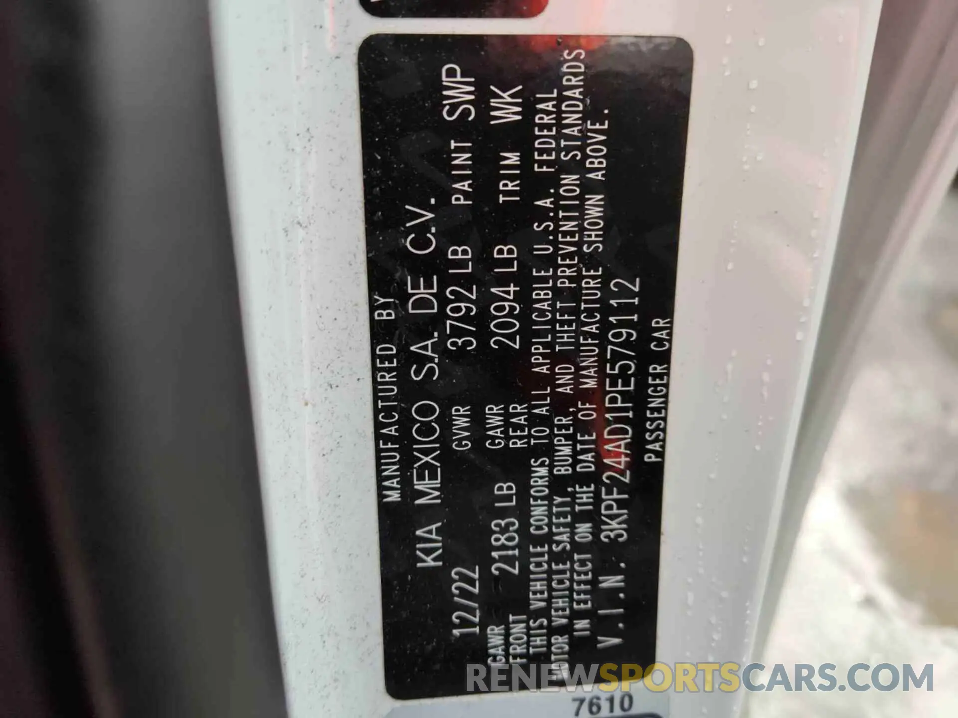 17 Фотография поврежденного автомобиля 3KPF24AD1PE579112 KIA FORTE 2023