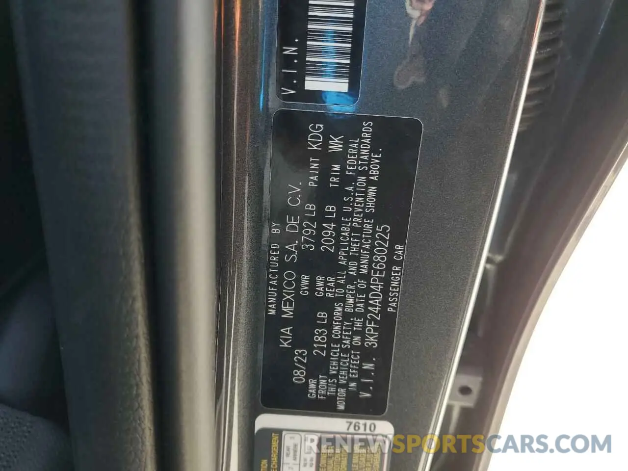 14 Фотография поврежденного автомобиля 3KPF24AD4PE680225 KIA FORTE 2023