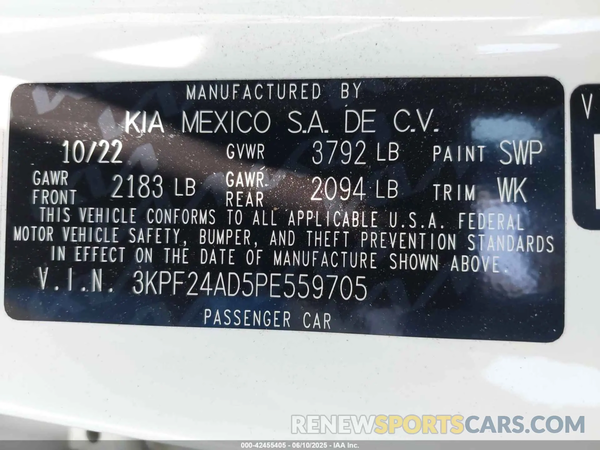 9 Photograph of a damaged car 3KPF24AD5PE559705 KIA FORTE 2023