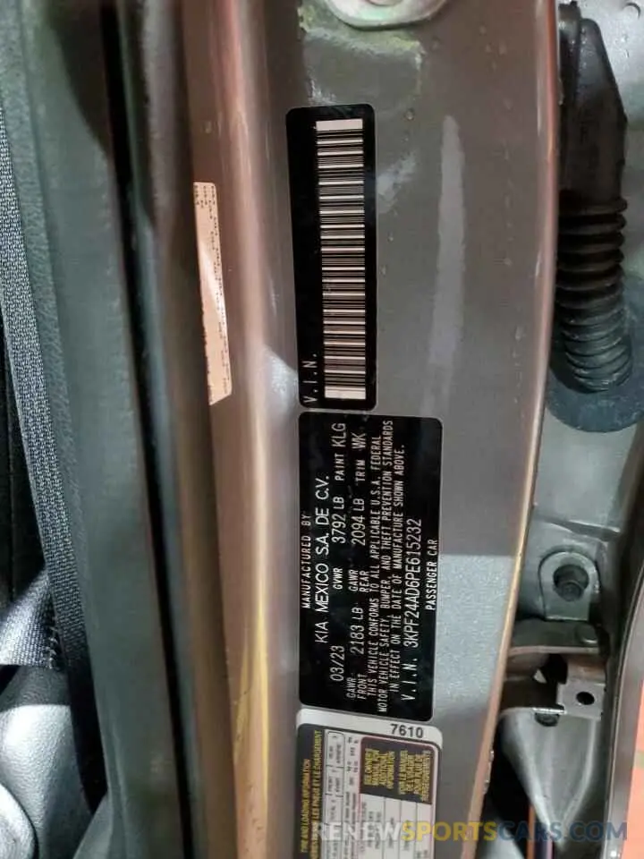 13 Фотография поврежденного автомобиля 3KPF24AD6PE615232 KIA FORTE 2023