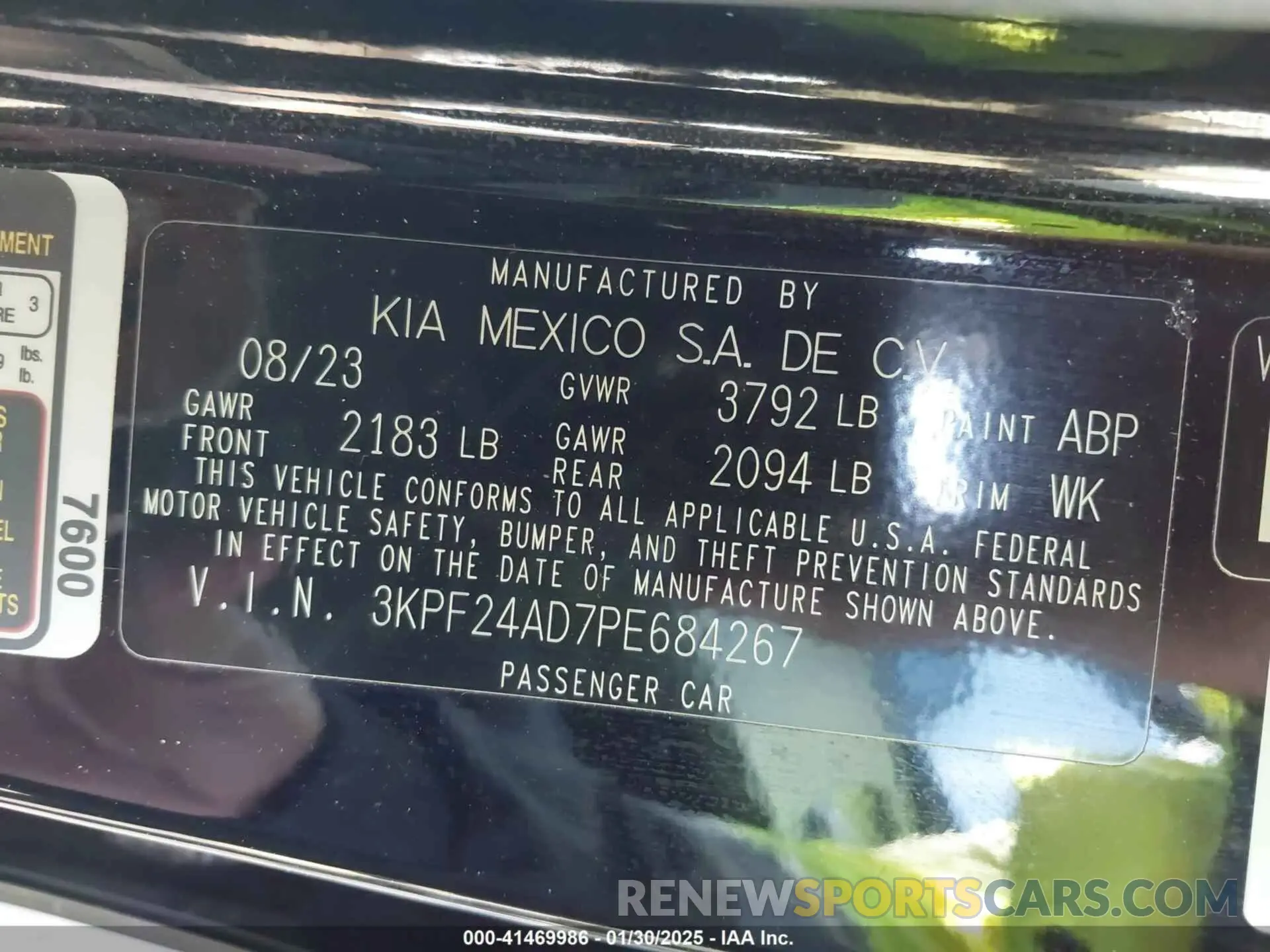 9 Фотография поврежденного автомобиля 3KPF24AD7PE684267 KIA FORTE 2023
