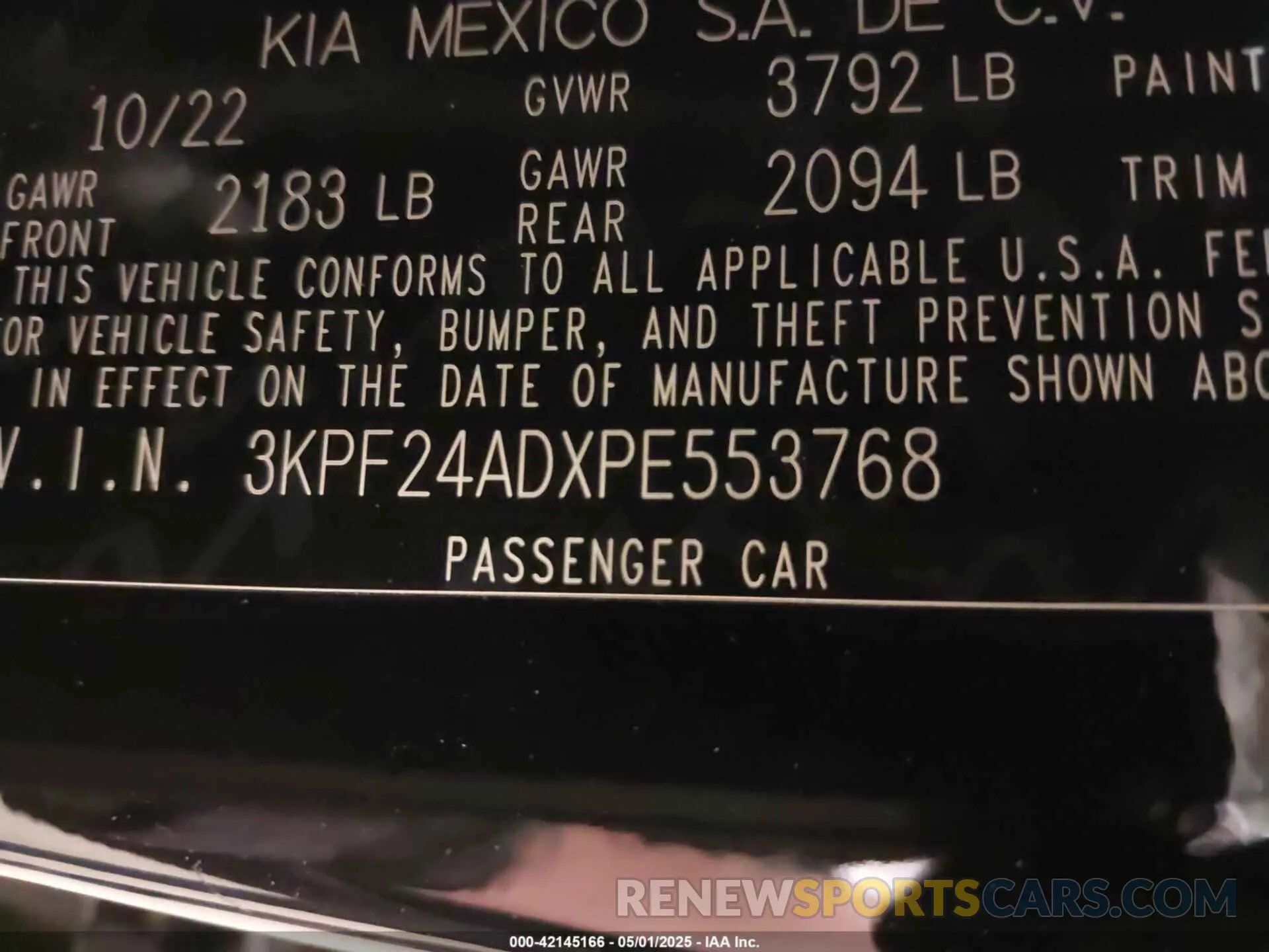 9 Фотография поврежденного автомобиля 3KPF24ADXPE553768 KIA FORTE 2023