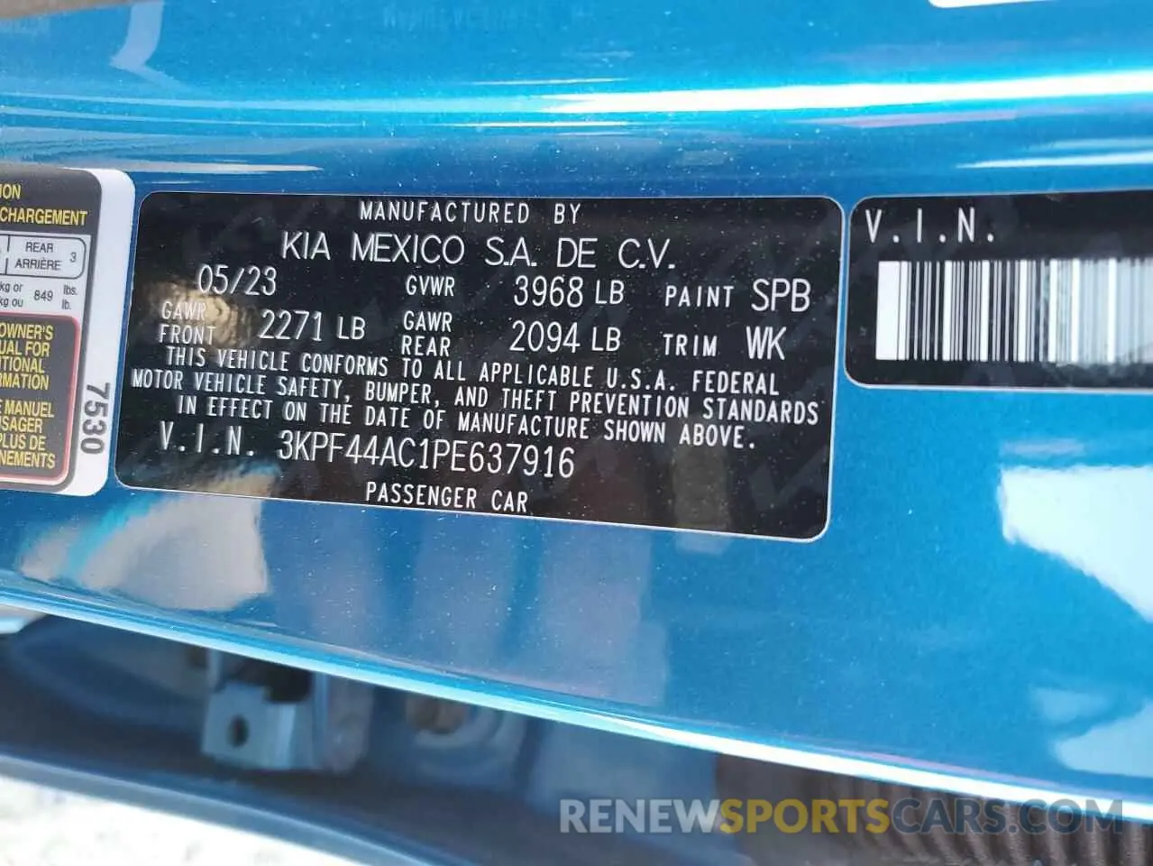 15 Photograph of a damaged car 3KPF44AC1PE637916 KIA FORTE 2023