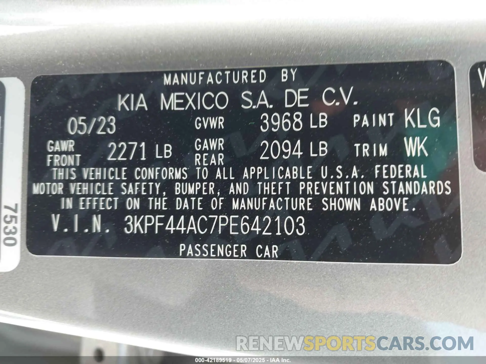 9 Фотография поврежденного автомобиля 3KPF44AC7PE642103 KIA FORTE 2023