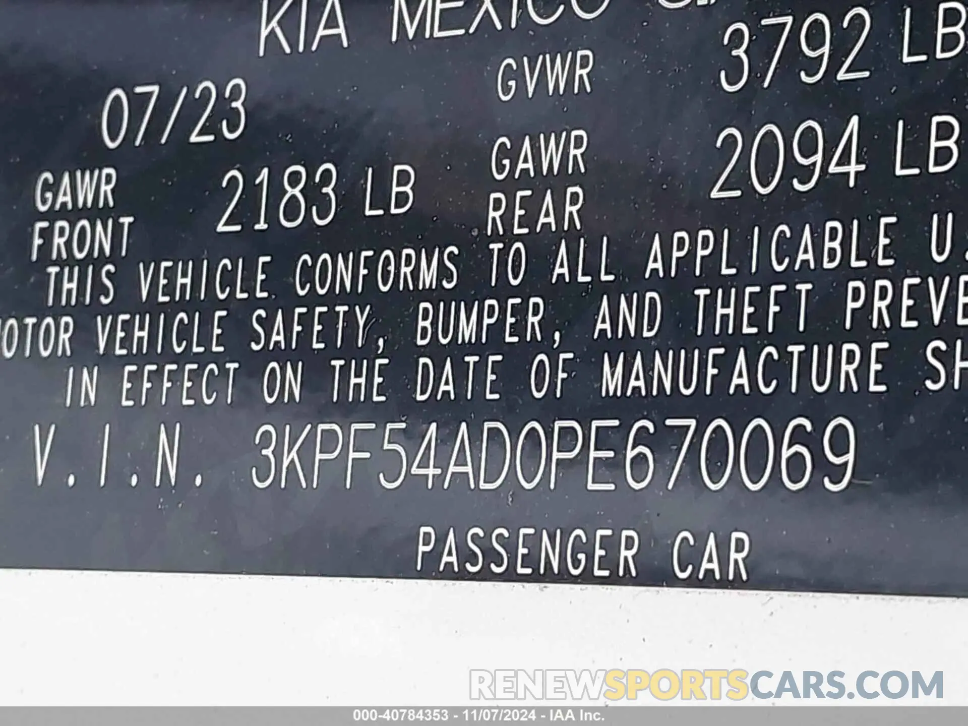 9 Photograph of a damaged car 3KPF54AD0PE670069 KIA FORTE 2023