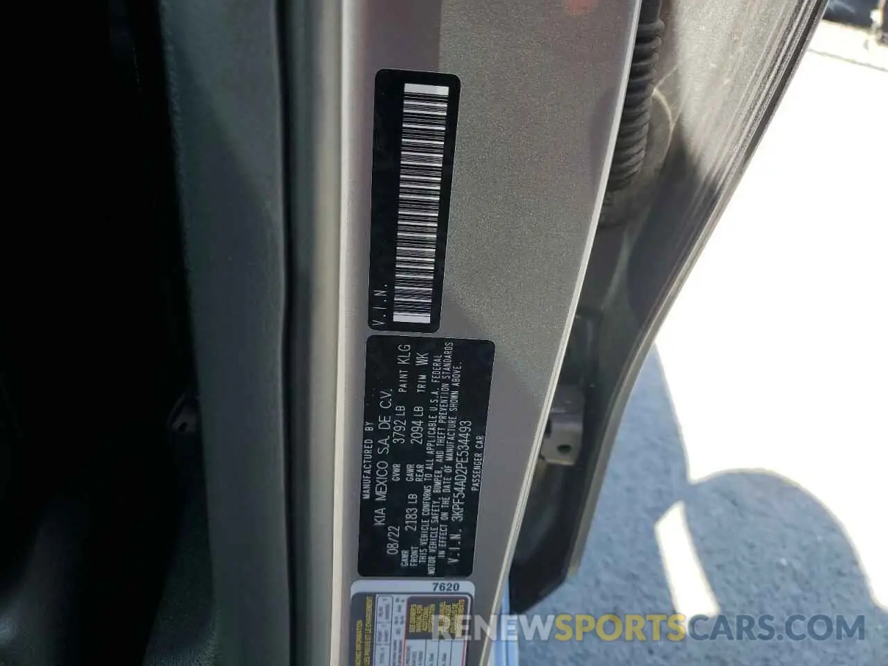 12 Фотография поврежденного автомобиля 3KPF54AD2PE534493 KIA FORTE 2023