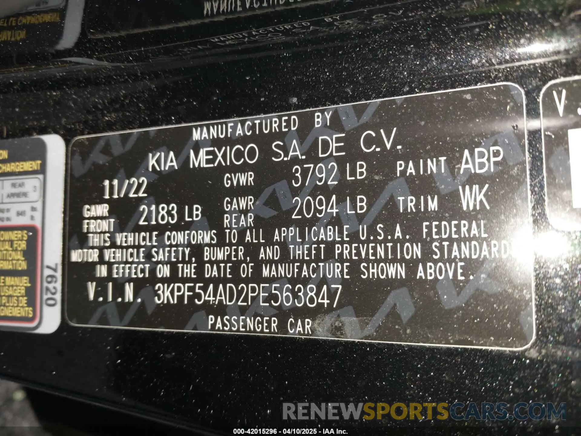 9 Фотография поврежденного автомобиля 3KPF54AD2PE563847 KIA FORTE 2023