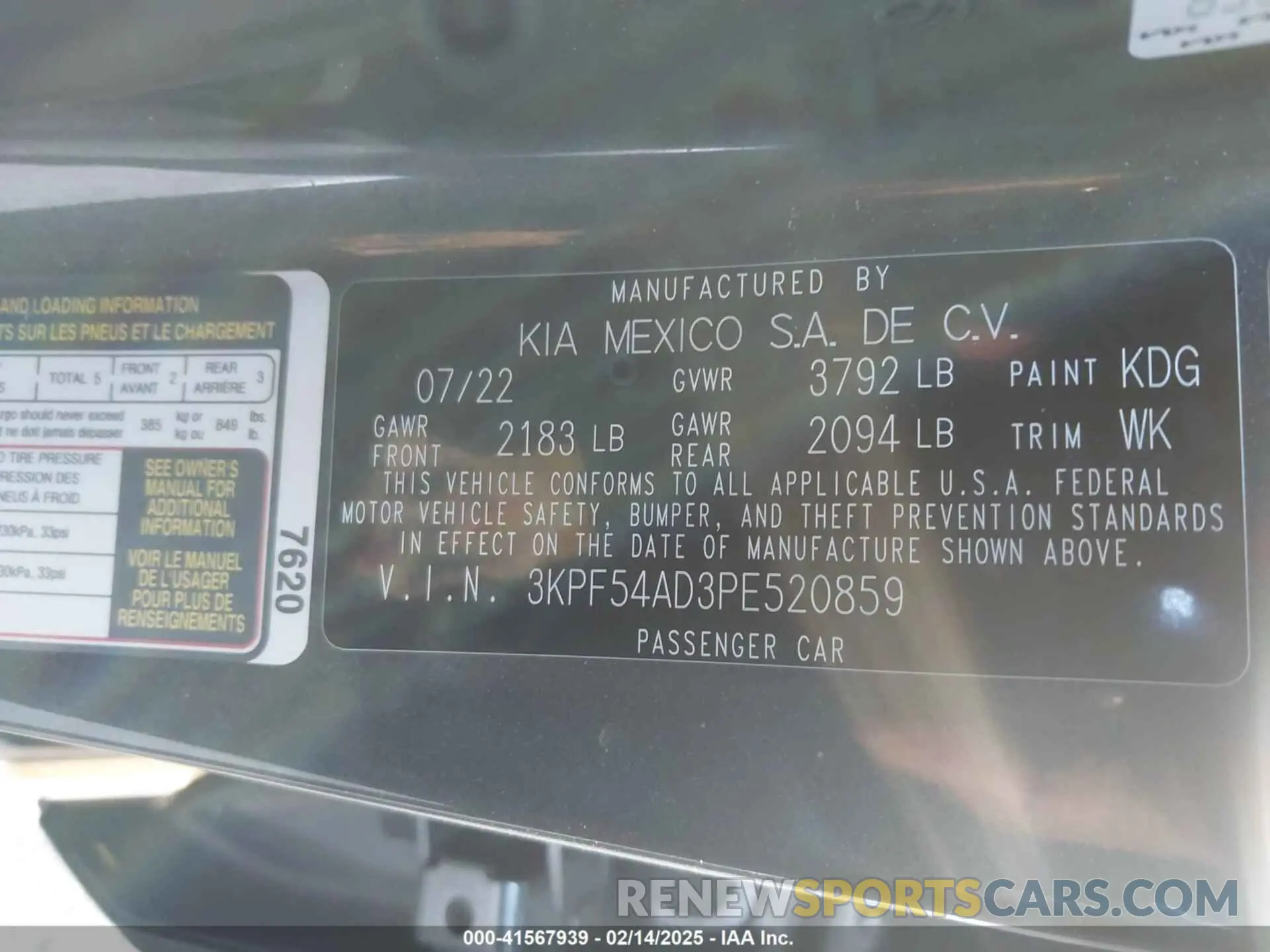 9 Photograph of a damaged car 3KPF54AD3PE520859 KIA FORTE 2023