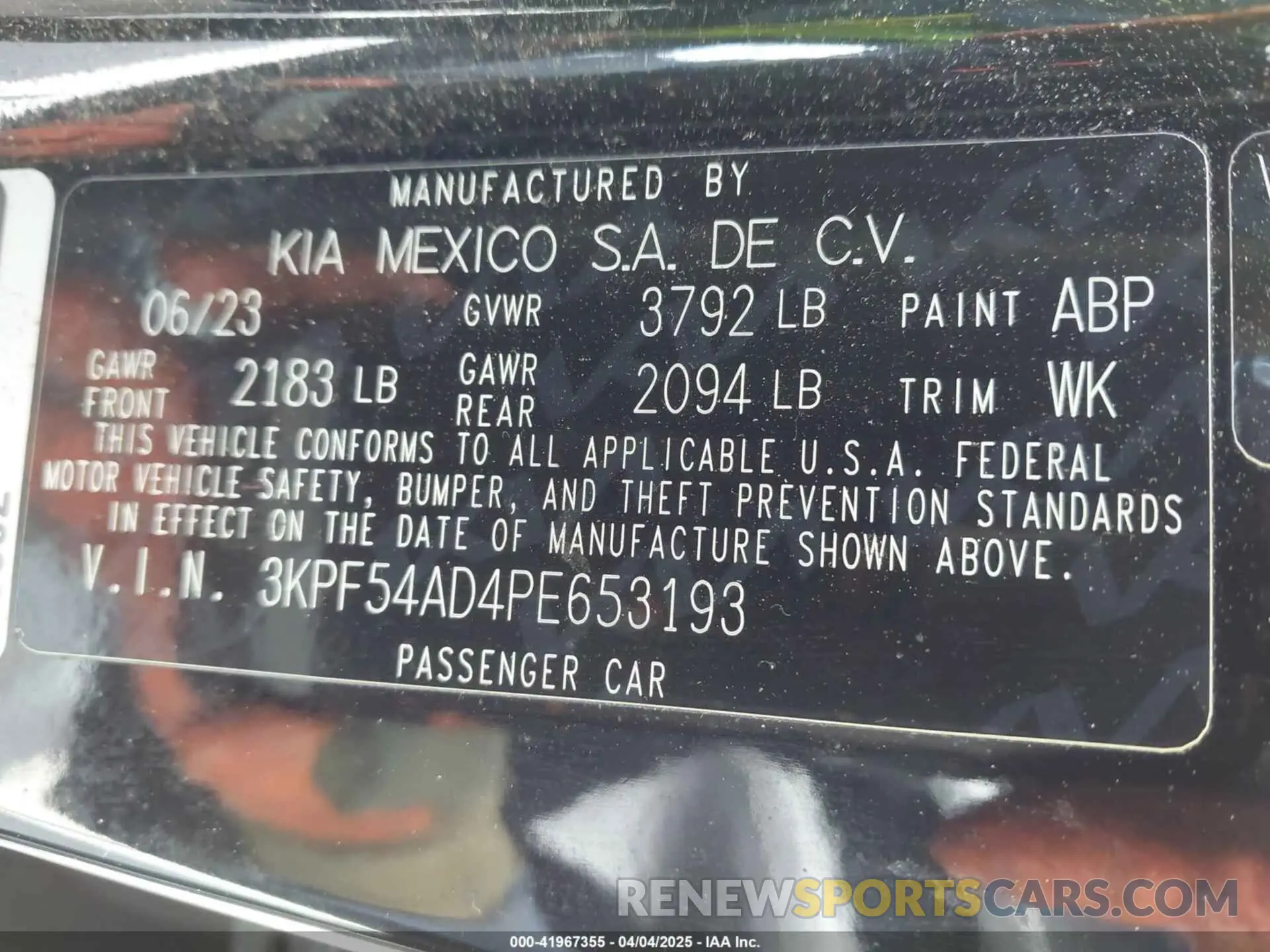 9 Фотография поврежденного автомобиля 3KPF54AD4PE653193 KIA FORTE 2023