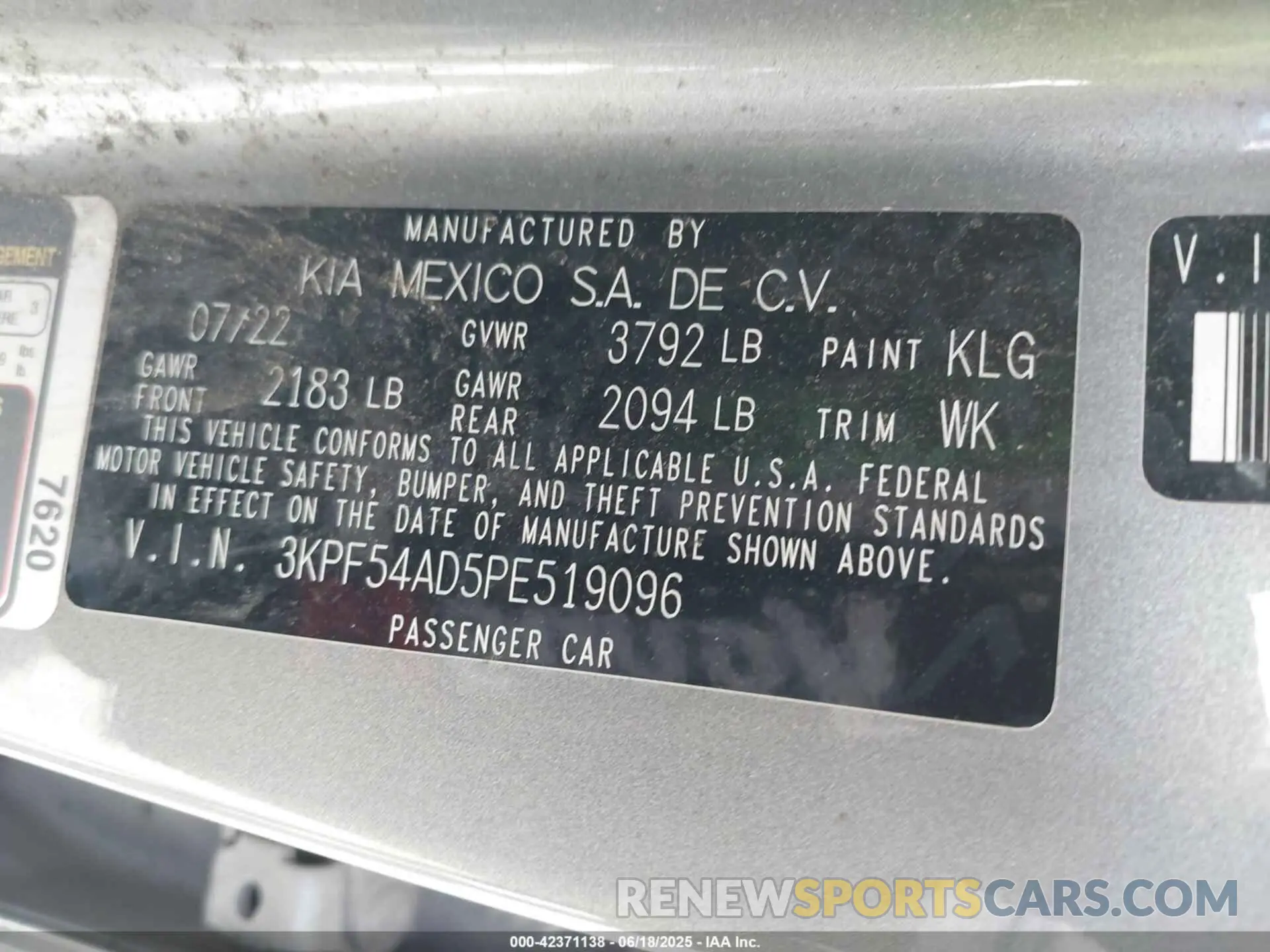 9 Photograph of a damaged car 3KPF54AD5PE519096 KIA FORTE 2023