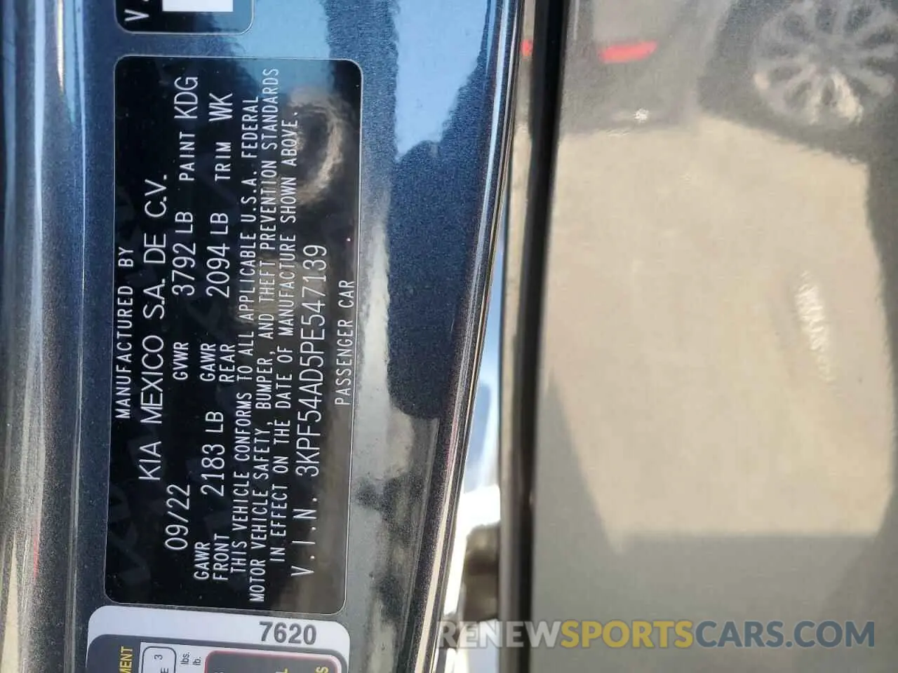 13 Photograph of a damaged car 3KPF54AD5PE547139 KIA FORTE 2023