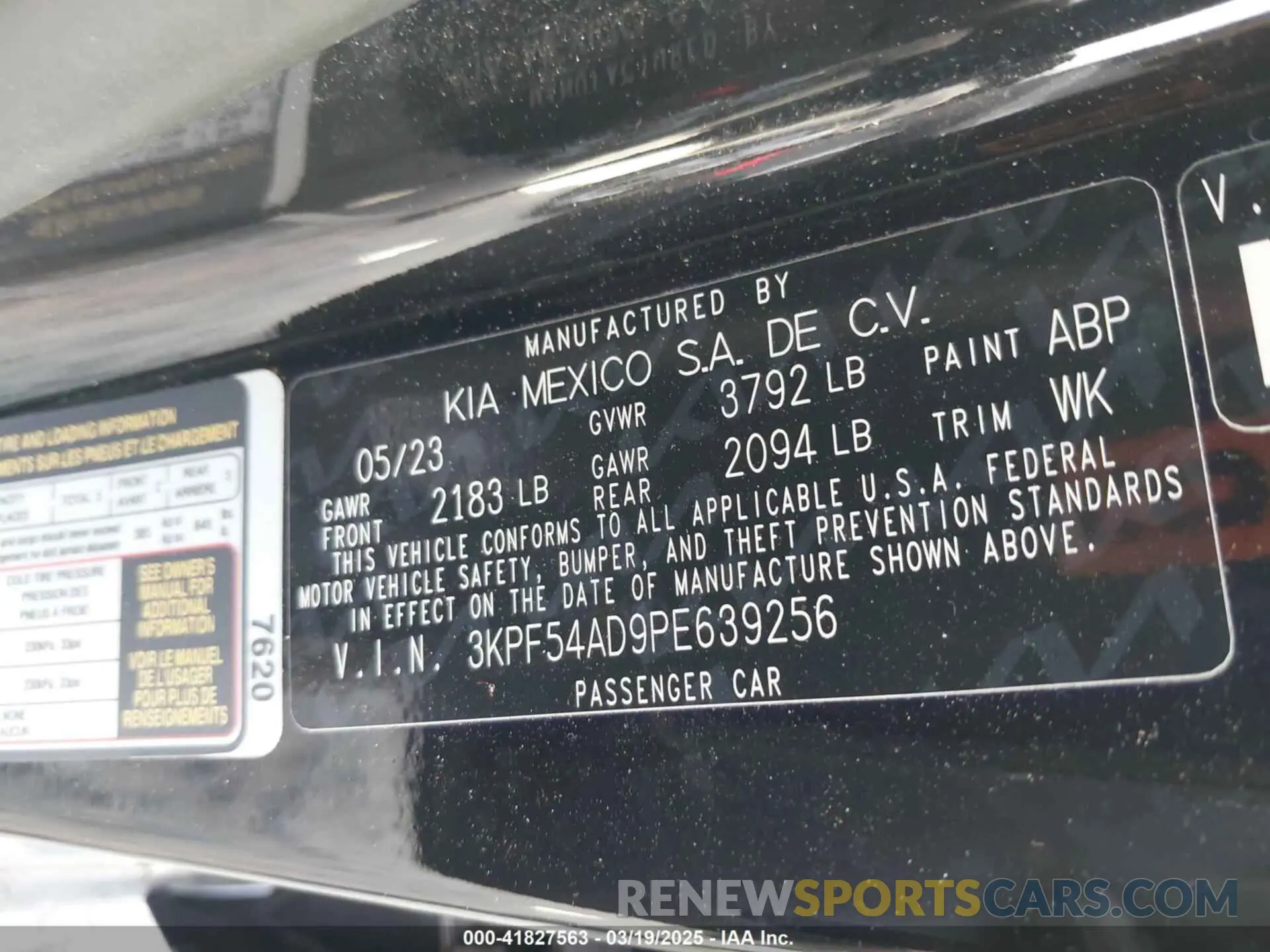 9 Photograph of a damaged car 3KPF54AD9PE639256 KIA FORTE 2023